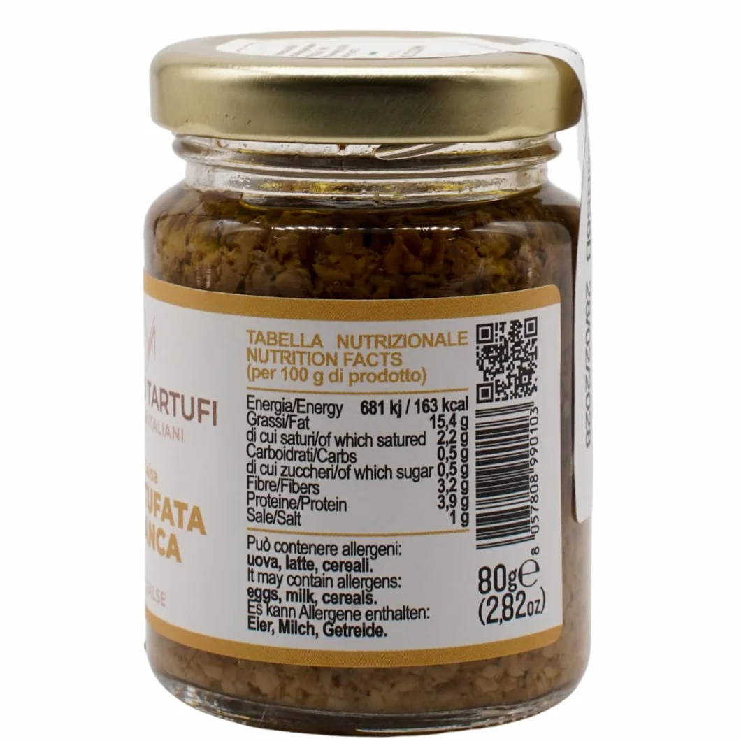Biały sos truflowy (Tuber Magnatum Pico) – 80 g – gotowy do użycia – Gourmet – Made in Italy
