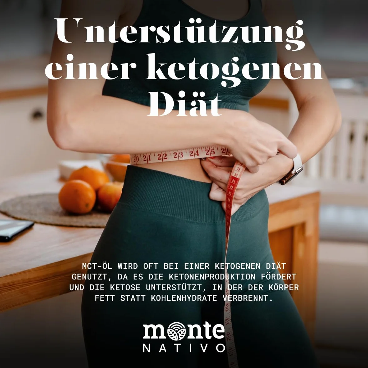 Olej MCT C8 Monte Nativo 500 ml - czysty olej kokosowy w płynie do diety keto i kawy Bulletproof