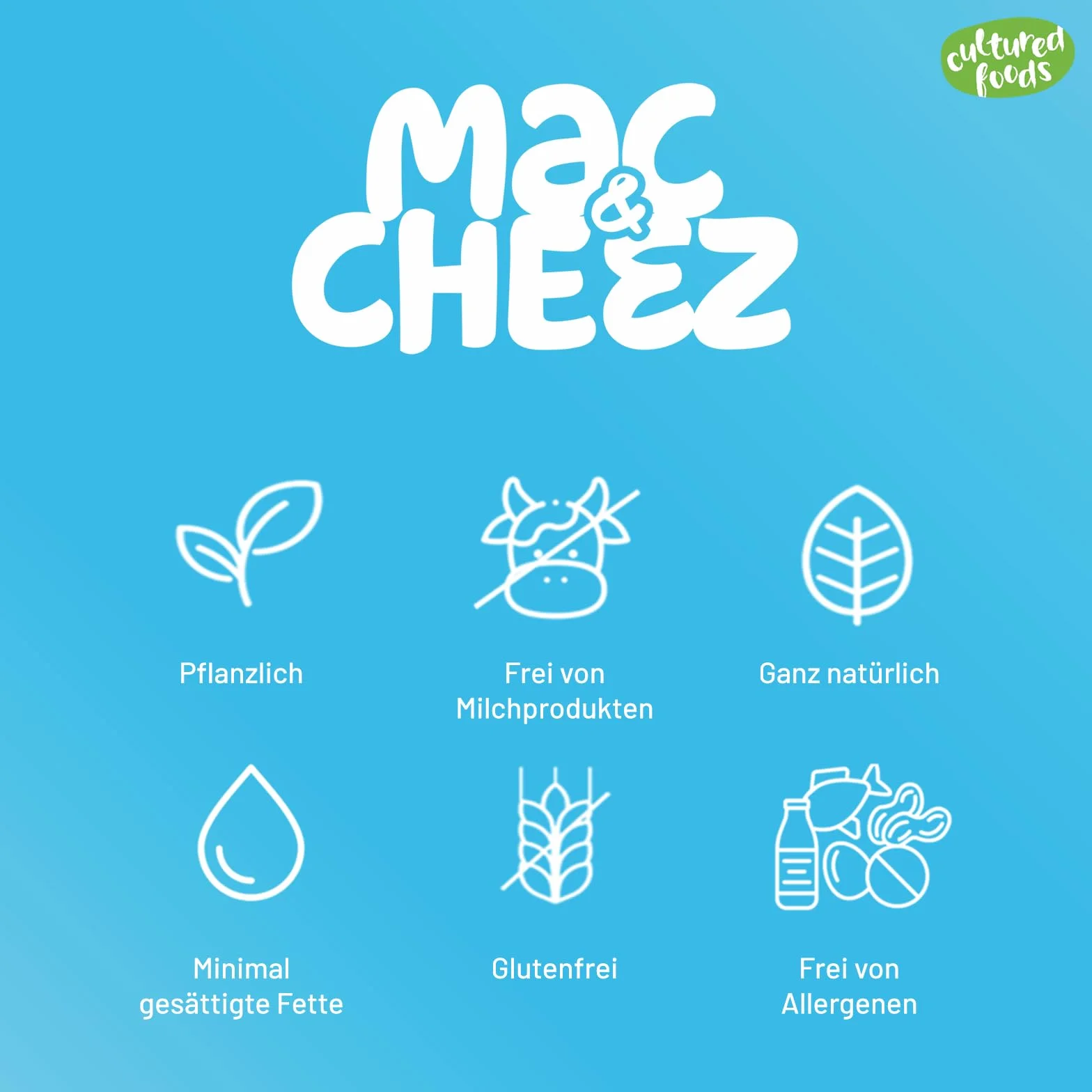 Cultured Foods Wegańskie Mac And Cheese Bez Glutenu Wegański Ser Bez Laktozy Zestaw 2x MAC & CHEEZ
