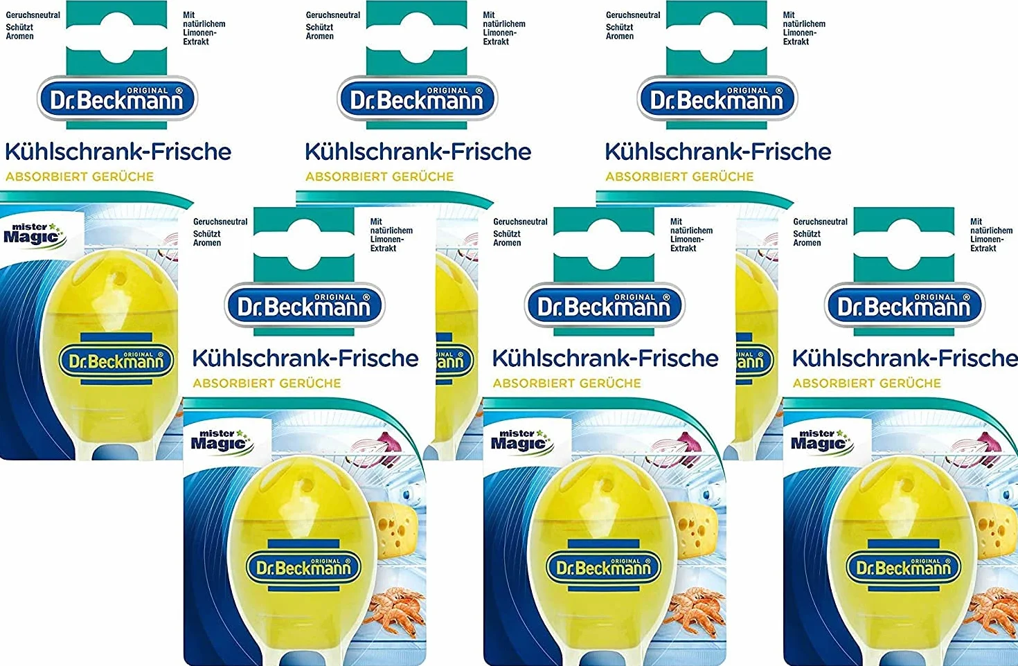 6 x Dr.Beckmann lodówka świeże jajko ekstrakt z limonki 40 g