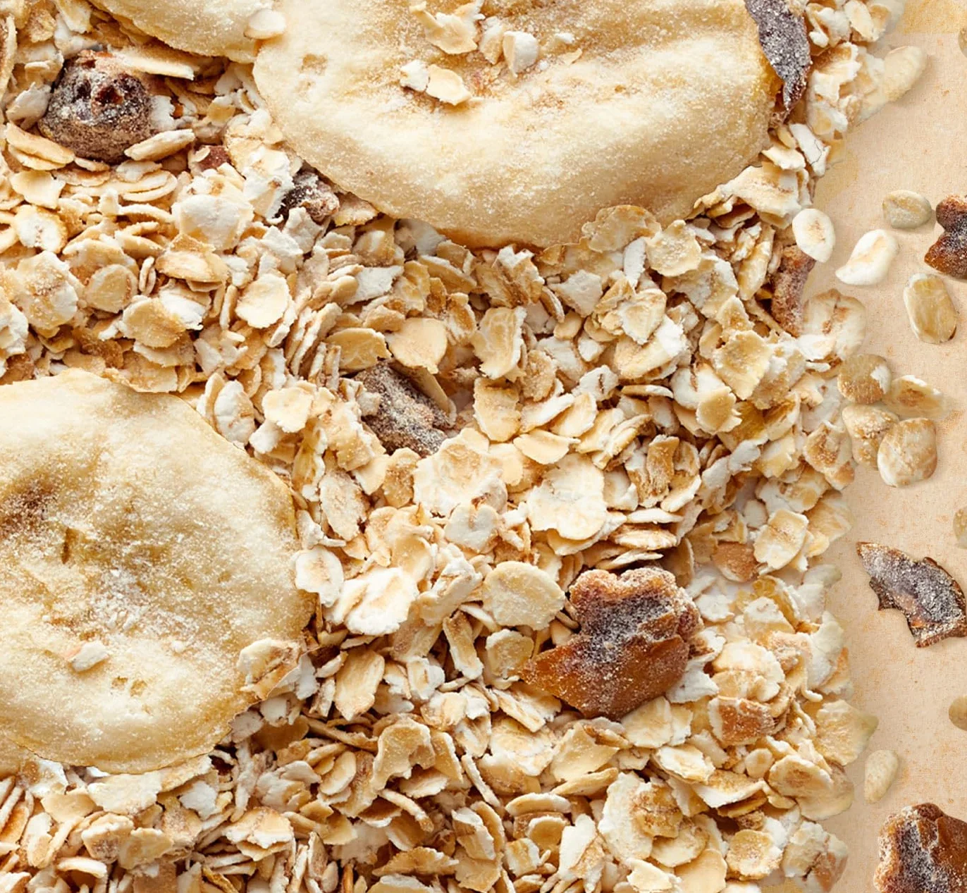 OneDayMore Owsianka bez cukru z bananami 1350 g musli wegańskie płatki owsiane 100% naturalne składniki 3 sztuki