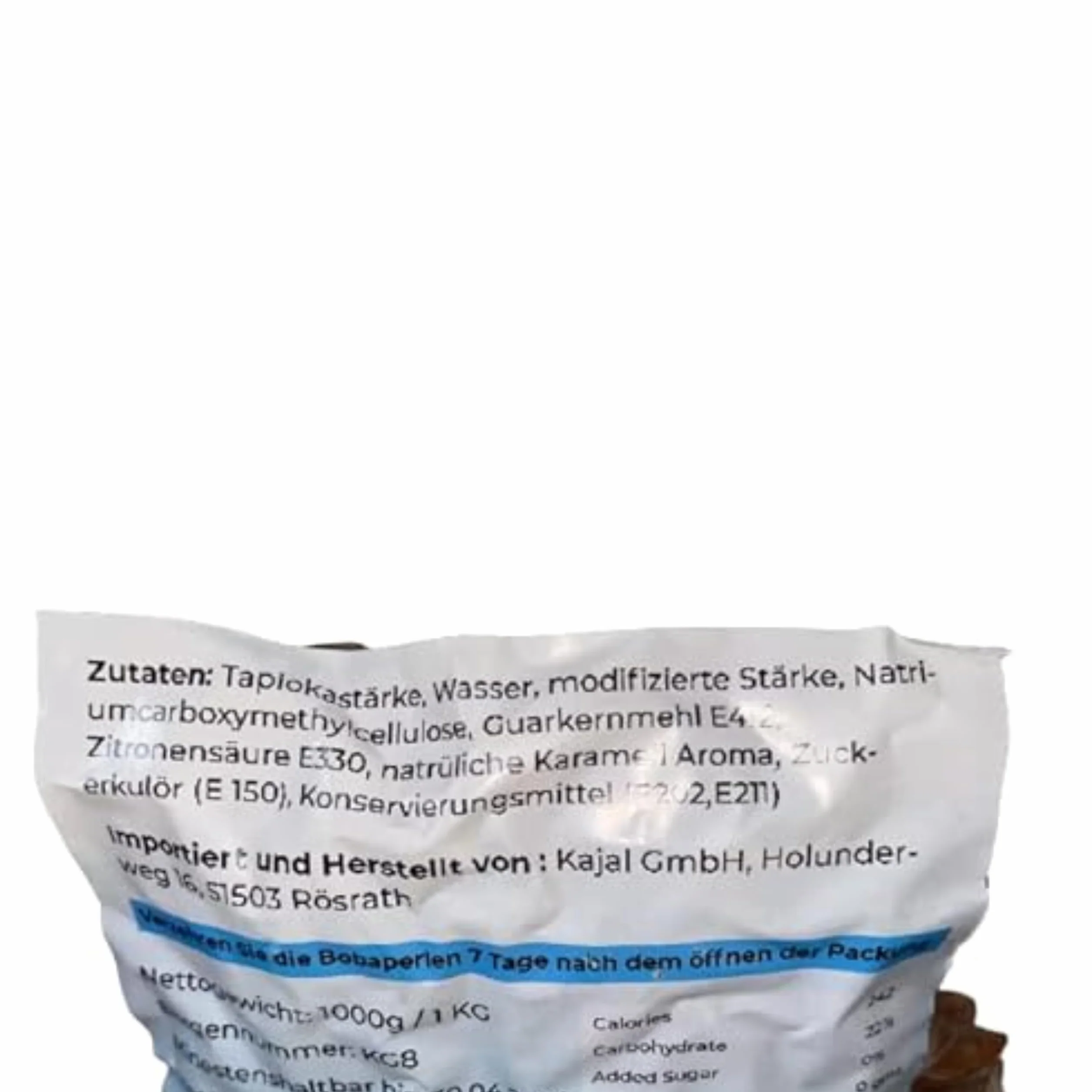 Perełki z tapioki Kajal do herbaty bąbelkowej – 1 kg | Kulki tapioki do herbaty mlecznej Boba | Idealne mlecznej Boba, kawy mrożonej, mrożonej, lodu lodowego i napojów owocowych