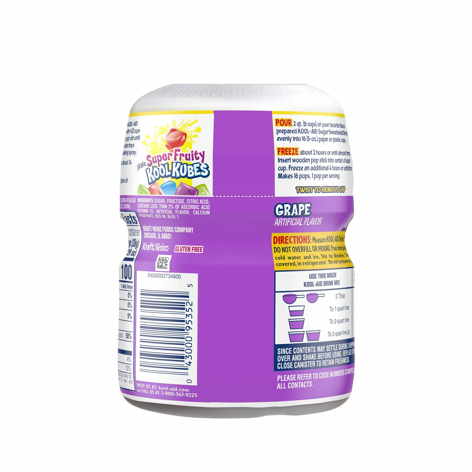 Kool Aid napój w proszku Grape (winogrona), 538 g (1 opakowanie)