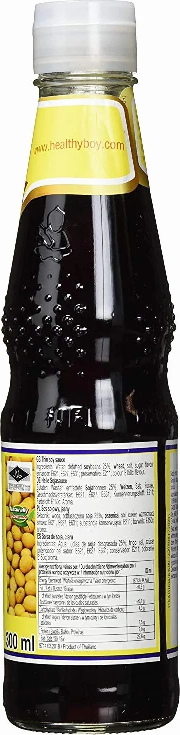 Healthy Boy Jasny sos sojowy 3 x 300 ml
