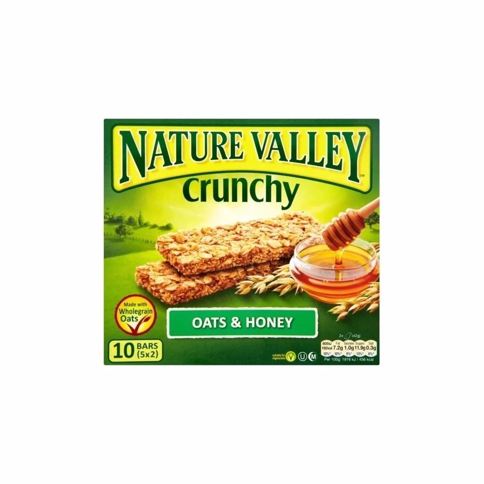 Nature Valley Batoniki Crunchy Granola - Ows i miód (5 x 42 g) - Opakowanie 2