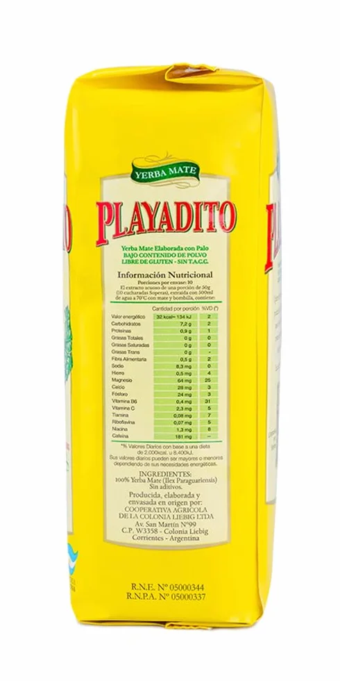Playadito Yerba Mate - z palosami (1 x 1000gr)