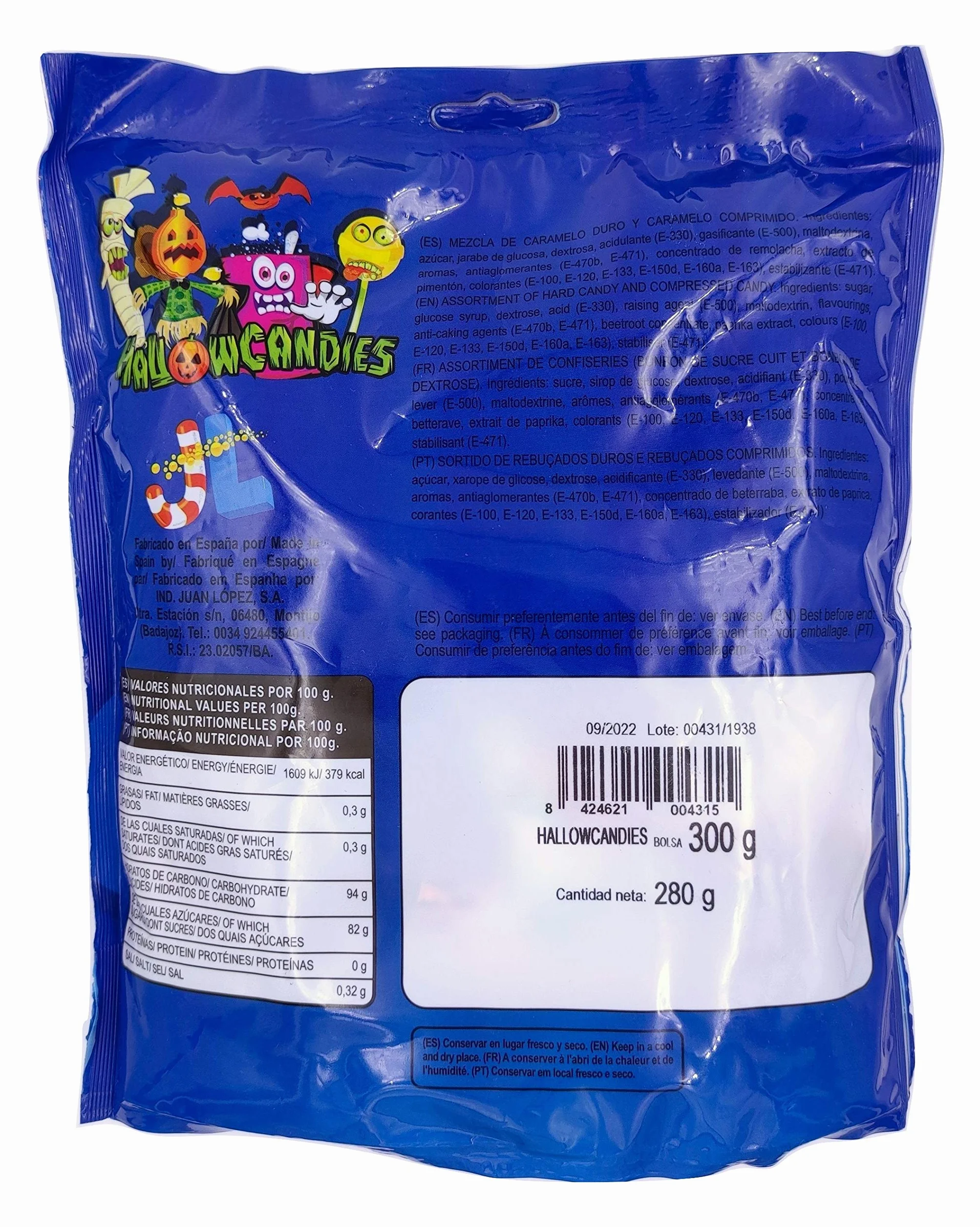 Hallowcandies – wybór słodyczy na Halloween – 300 g