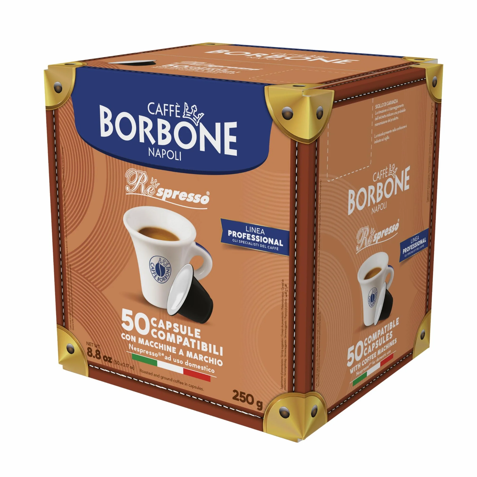 Caffè Borbone Respresso Mieszanka Niebieska 50 Kapsułki Kawy Nespresso