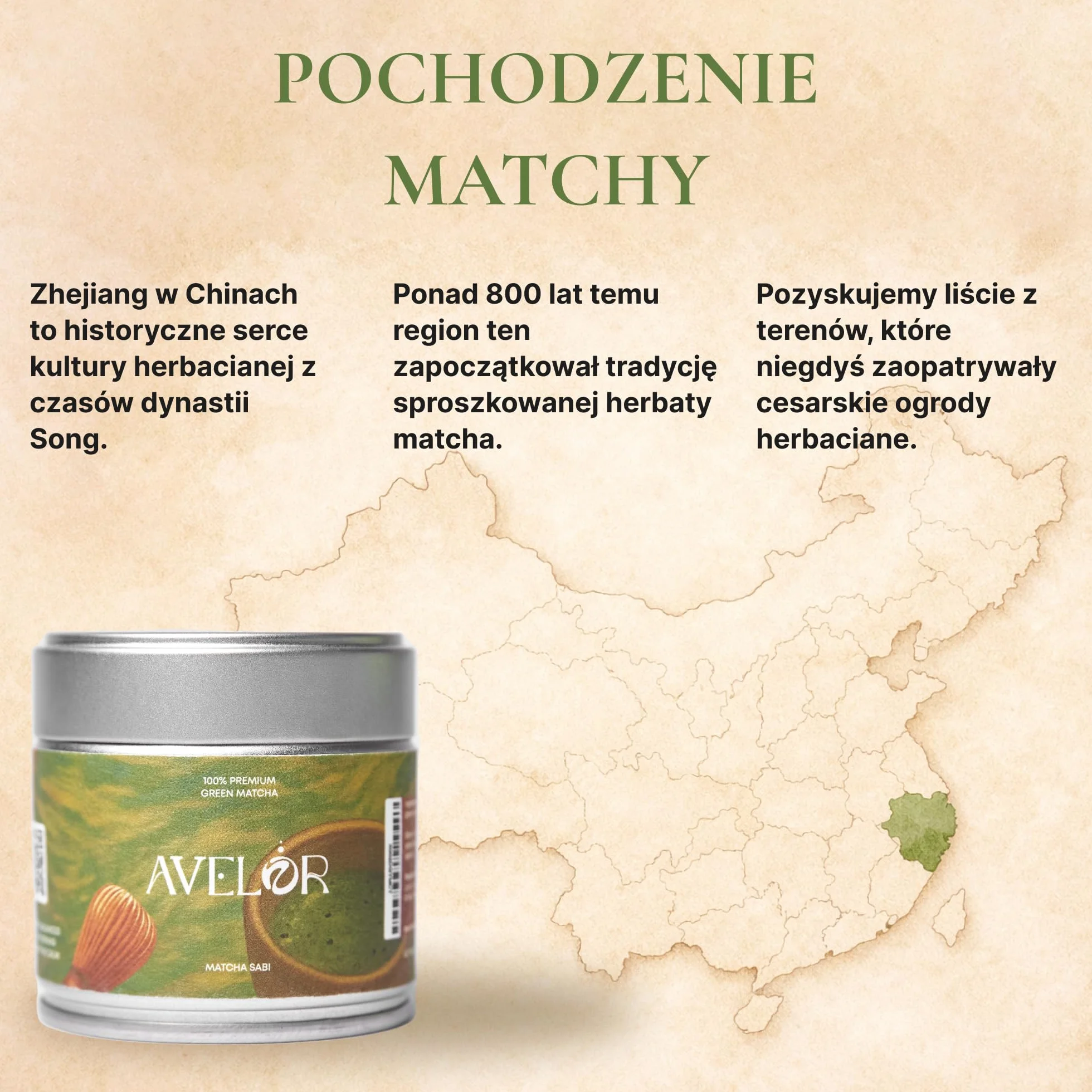 Avelor Sabi Matcha Herbata w Proszku (30 g) – Ceremonial Grade – Najwyższej Jakości Herbata Cieniowana