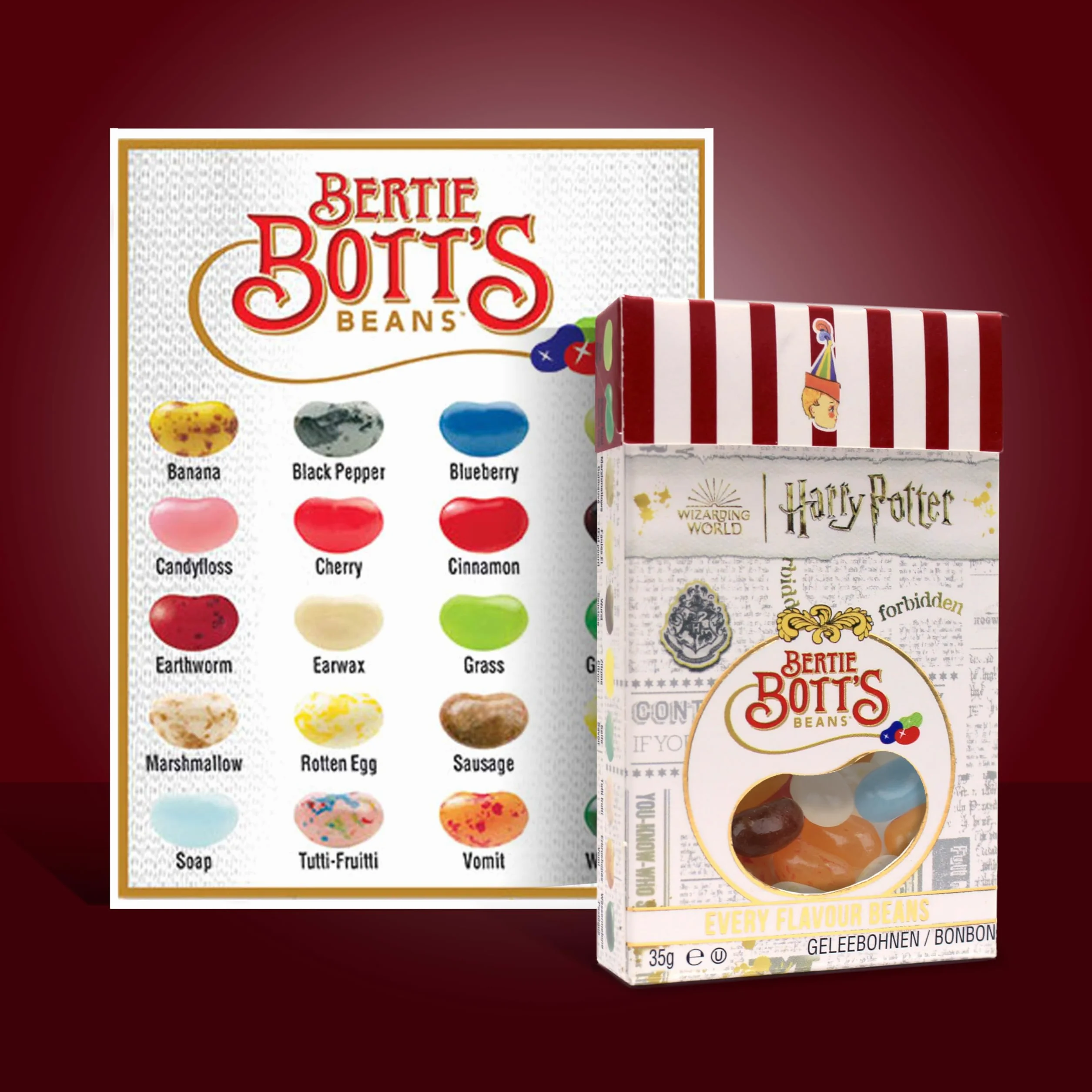 Jelly Belly Jelly Beans Bertie Botts Beans, opakowanie 3 szt. (3 x 35 g)