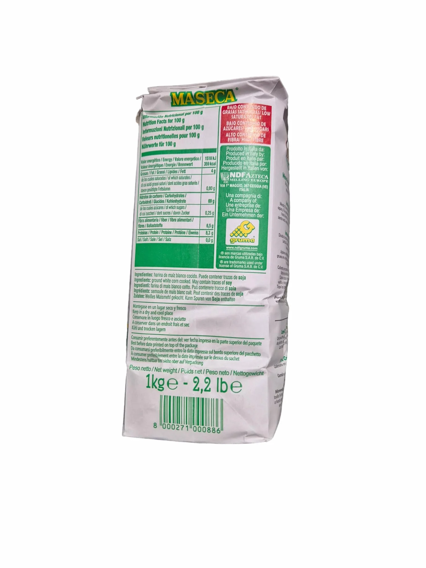 minafood - zestaw: 10 x mąka kukurydziana Maseca do tortilli - Harina de Maíz 1 kg