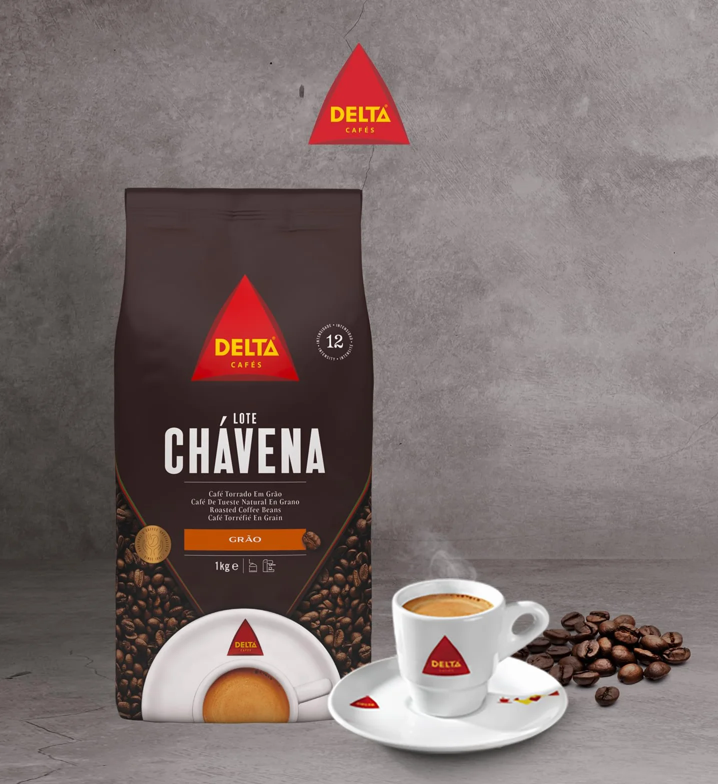 Delta Lote Chávena 1 kg – portugalskie ziarna kawy do espresso, Moka i filtra