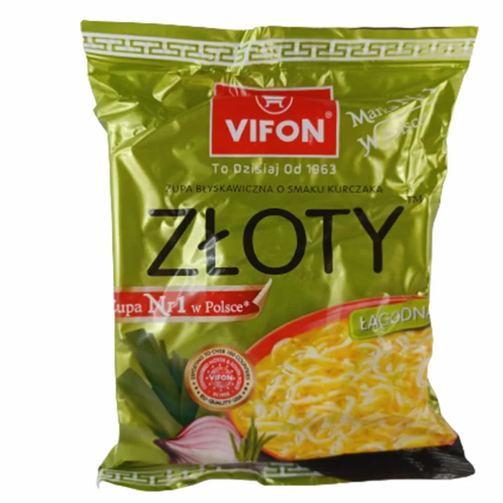 Vifon Złoty Instantowe Makarony z Kurczakiem 24 x 70 g
