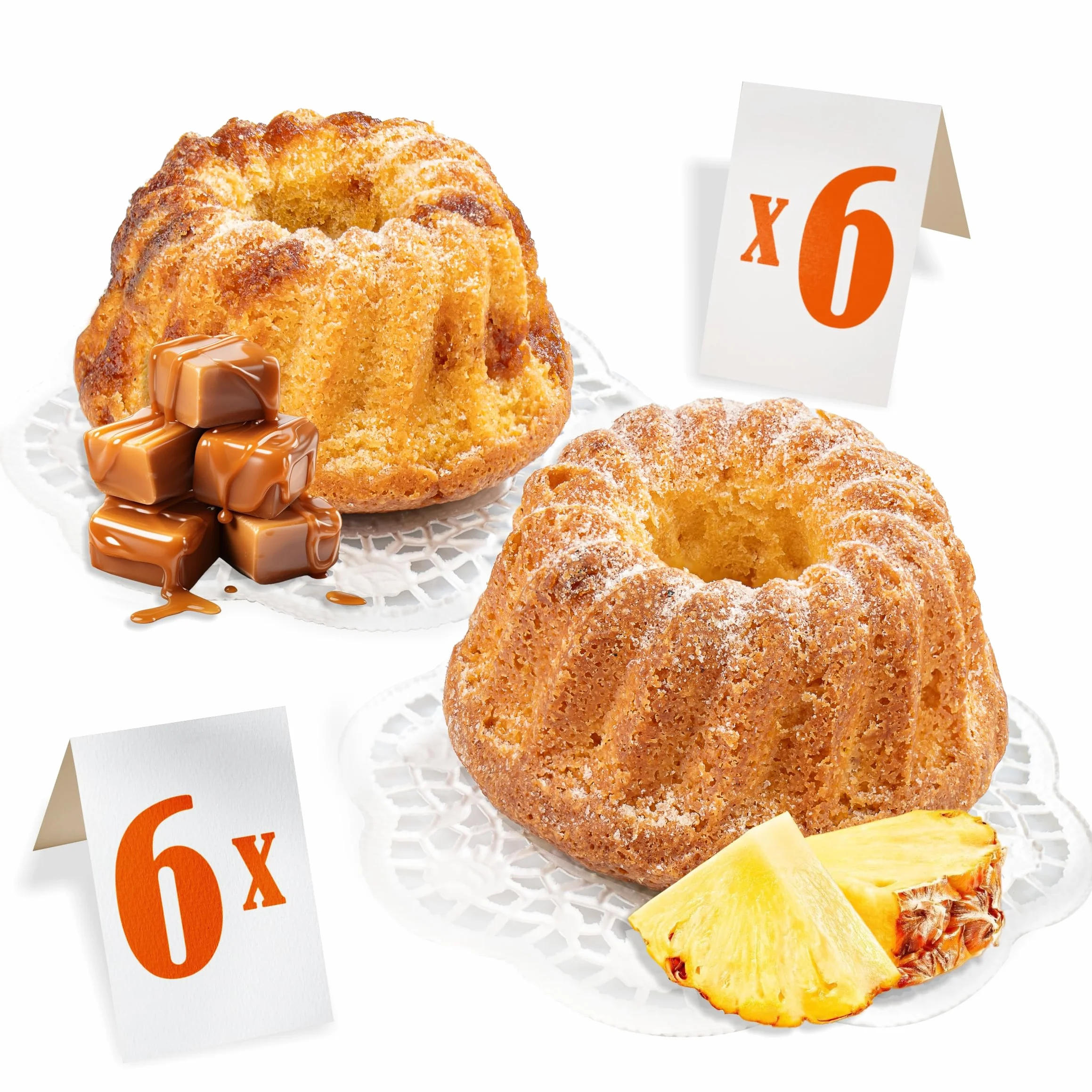 Ou Yes! Muffins 12 szt. 612 g Mix 2 smaki ananas karmel