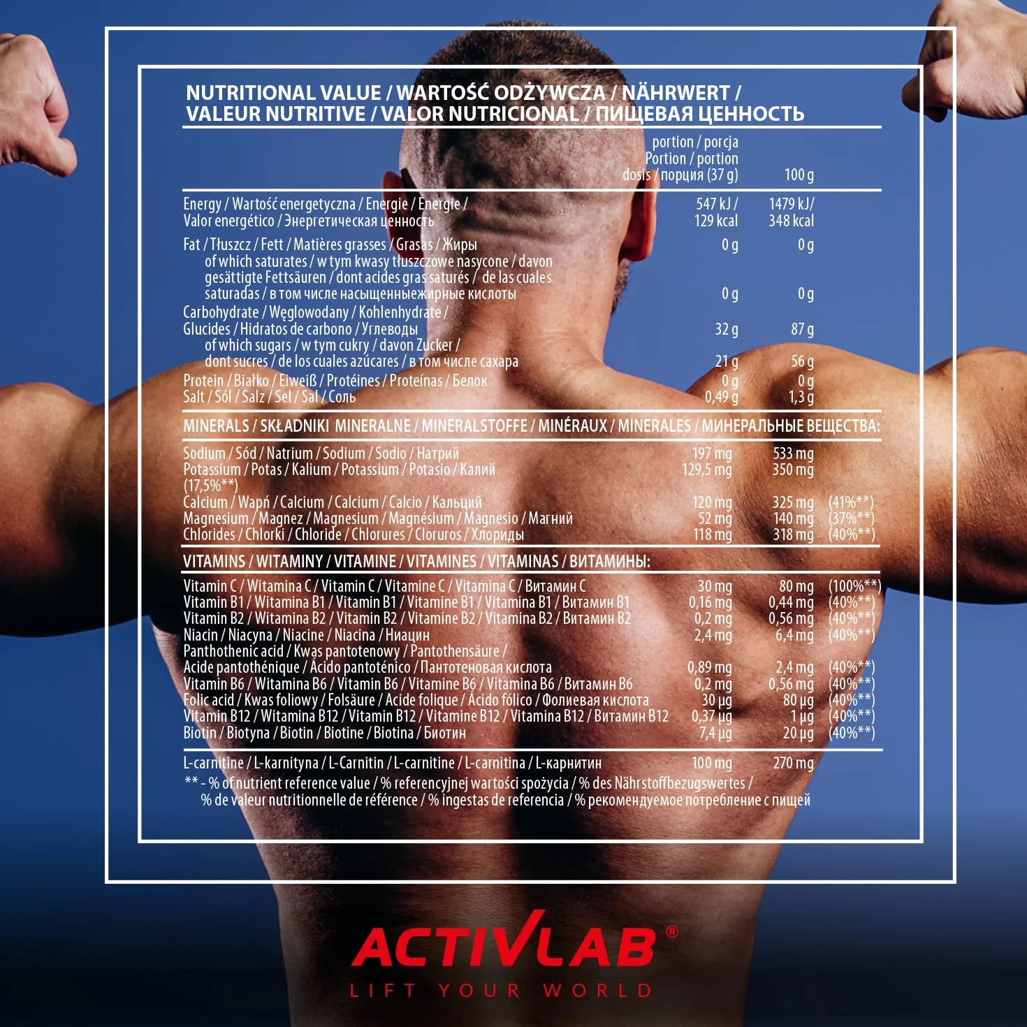 Activlab Hot Sport Drink 1000g - Napój izotoniczny w proszku z elektrolitami i witaminami, węglowodanami, ponad 80 porcji | Wspiera regenerację po intensywnym treningu, Wiśniowy