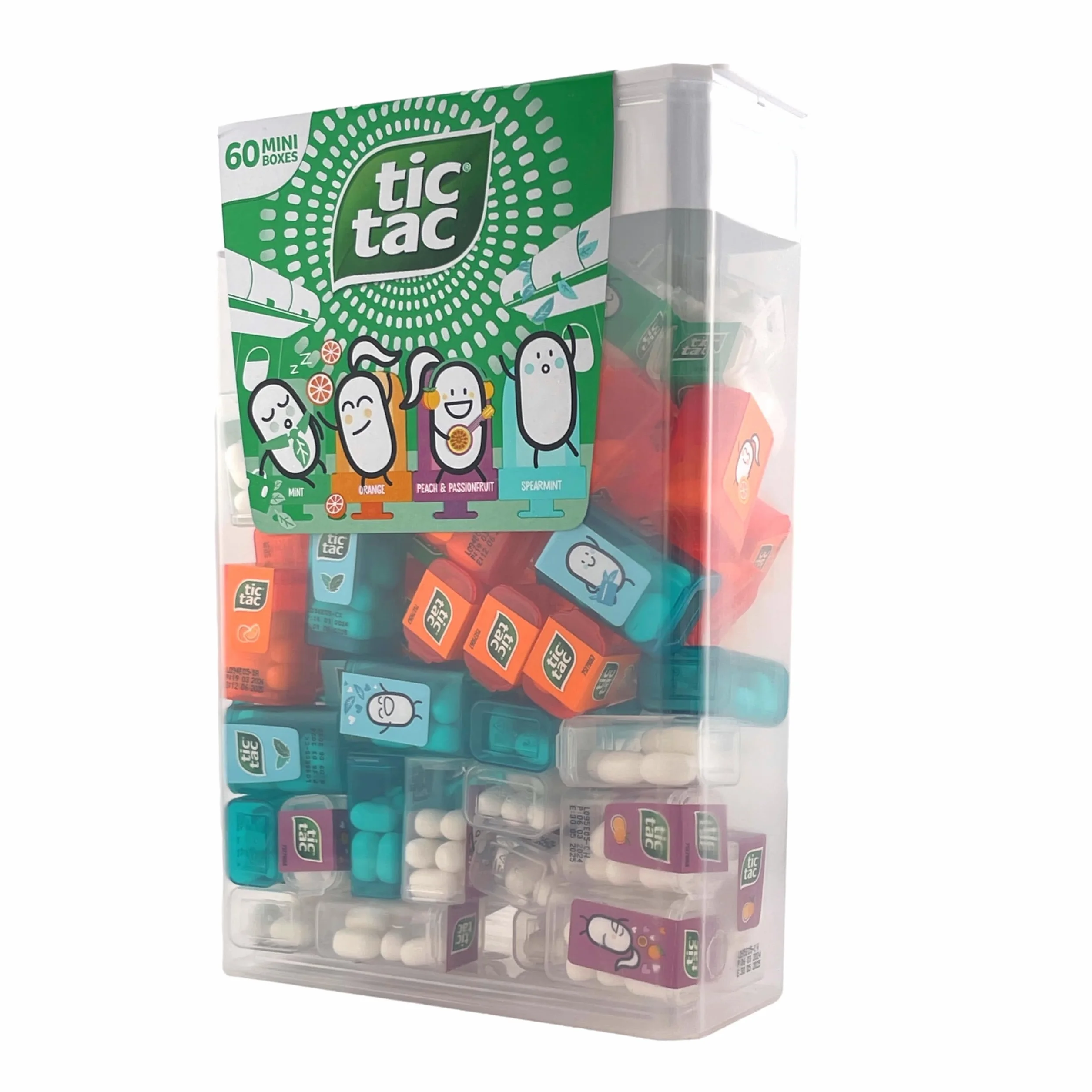 Tic Tac Pudełko 60 mini pudełek 234 g mięta pomarańcza brzoskwinia marakuja