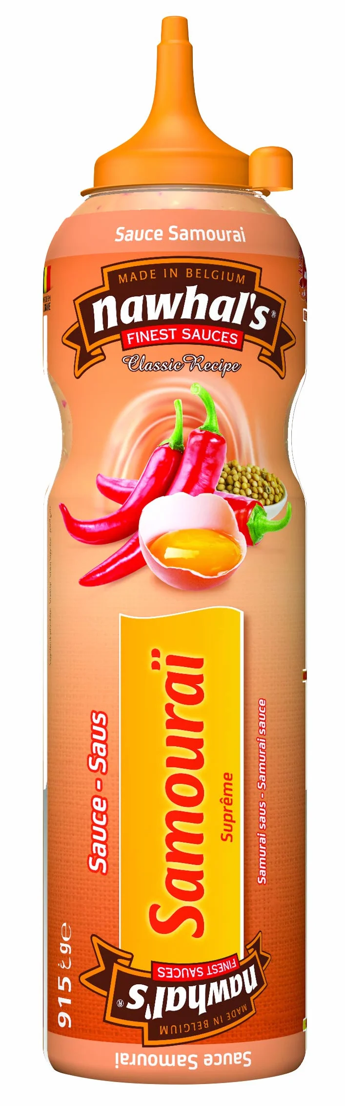 950 ml sosu Nawhals Samourai Sauce, oryginalna marka Nawhal's / Belgische Sauce