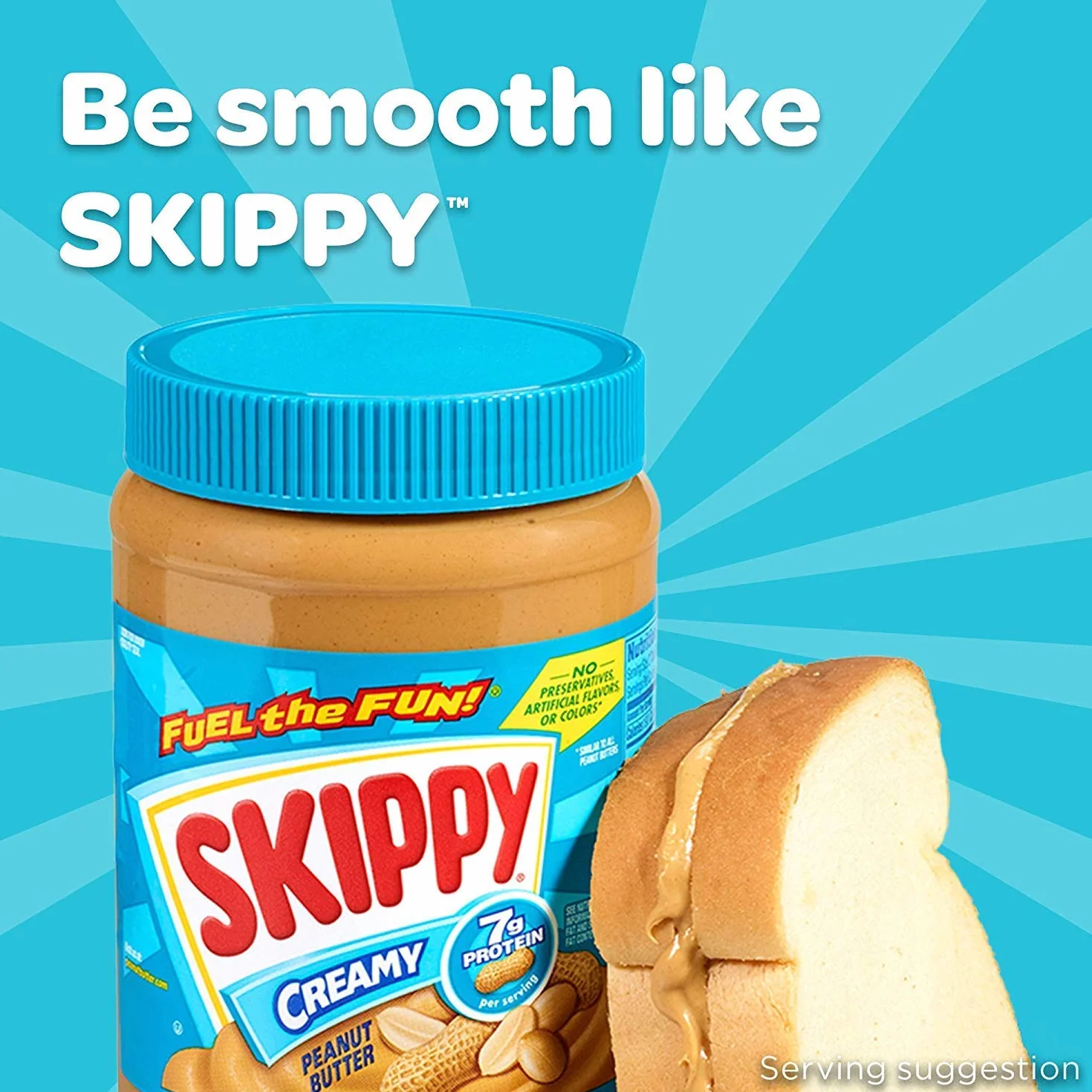 Skippy Gładkie masło orzechowe 340 g opakowanie 2 szt.