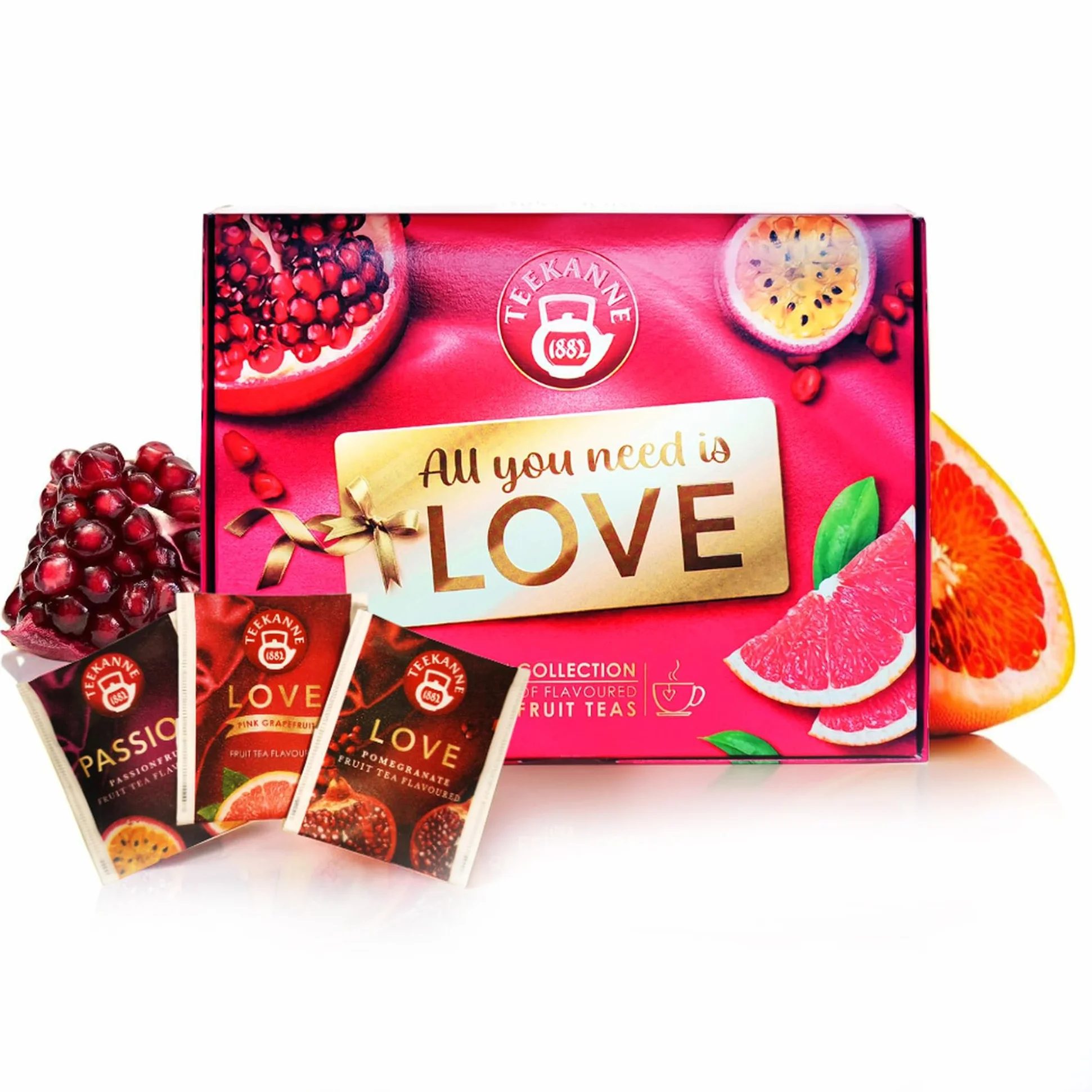 TEEKANNE LOVE Collection Box Fruit Tea Blend 3 x 10 Bags 67,5g