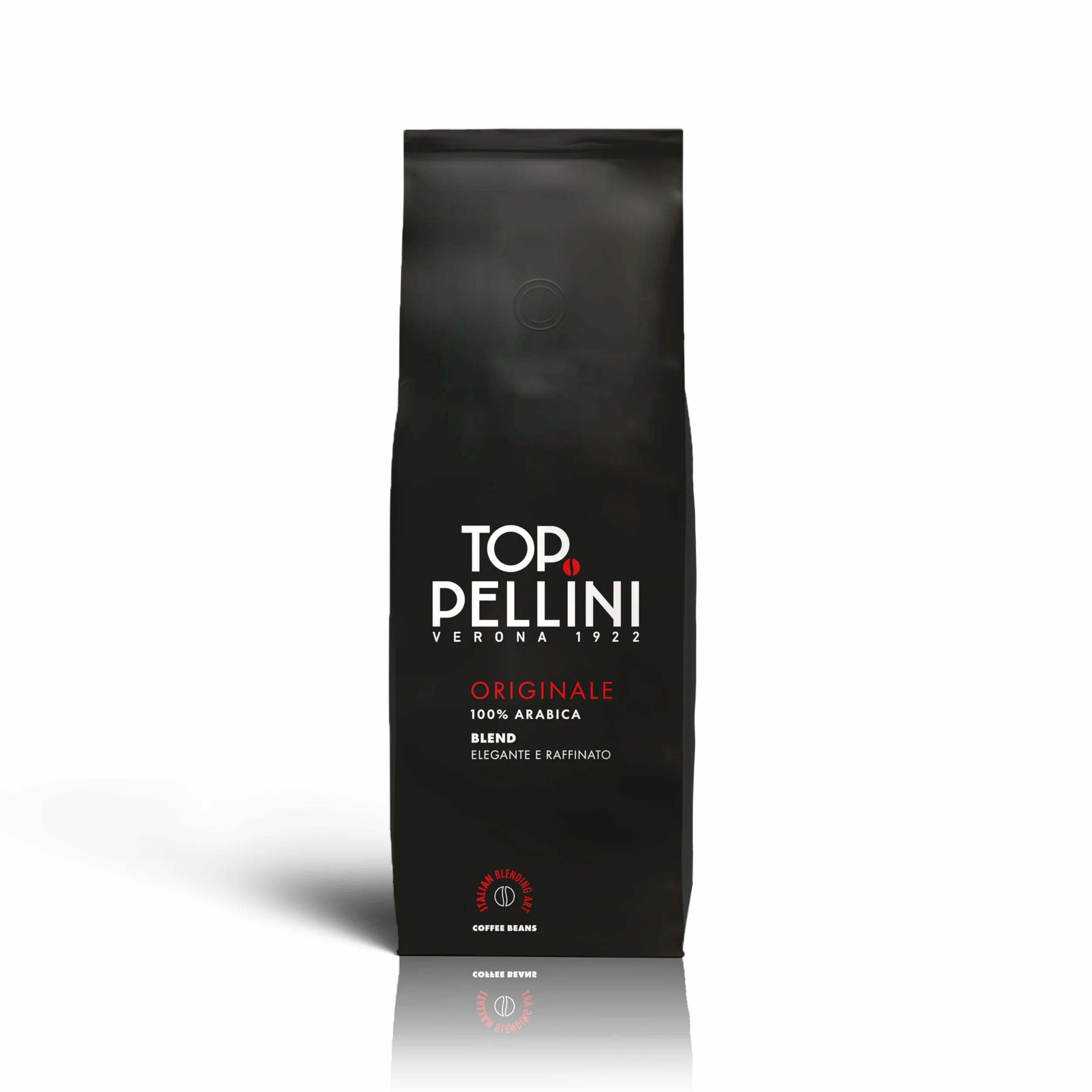 Pellini Caffè SpA TOP Kawa Palona w Ziarnach 100% Arabica, Gorzki Smak i Delikatne Palenie, do Espresso Opakowanie 500 G