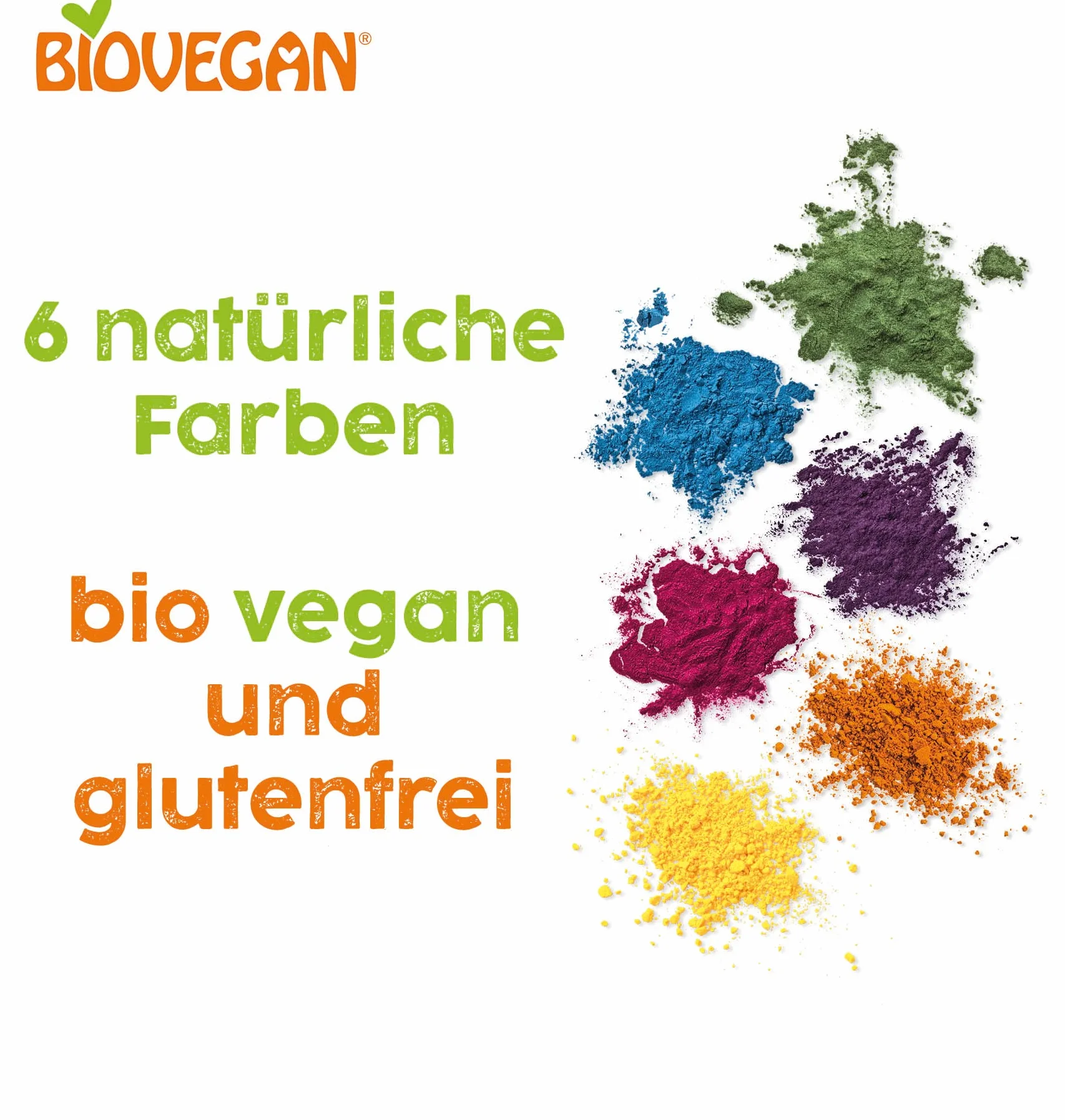 BARWNIKI SPOŻYWCZE BEZGLUTENOWE BIO 5 x 8 g - BIO VEGAN