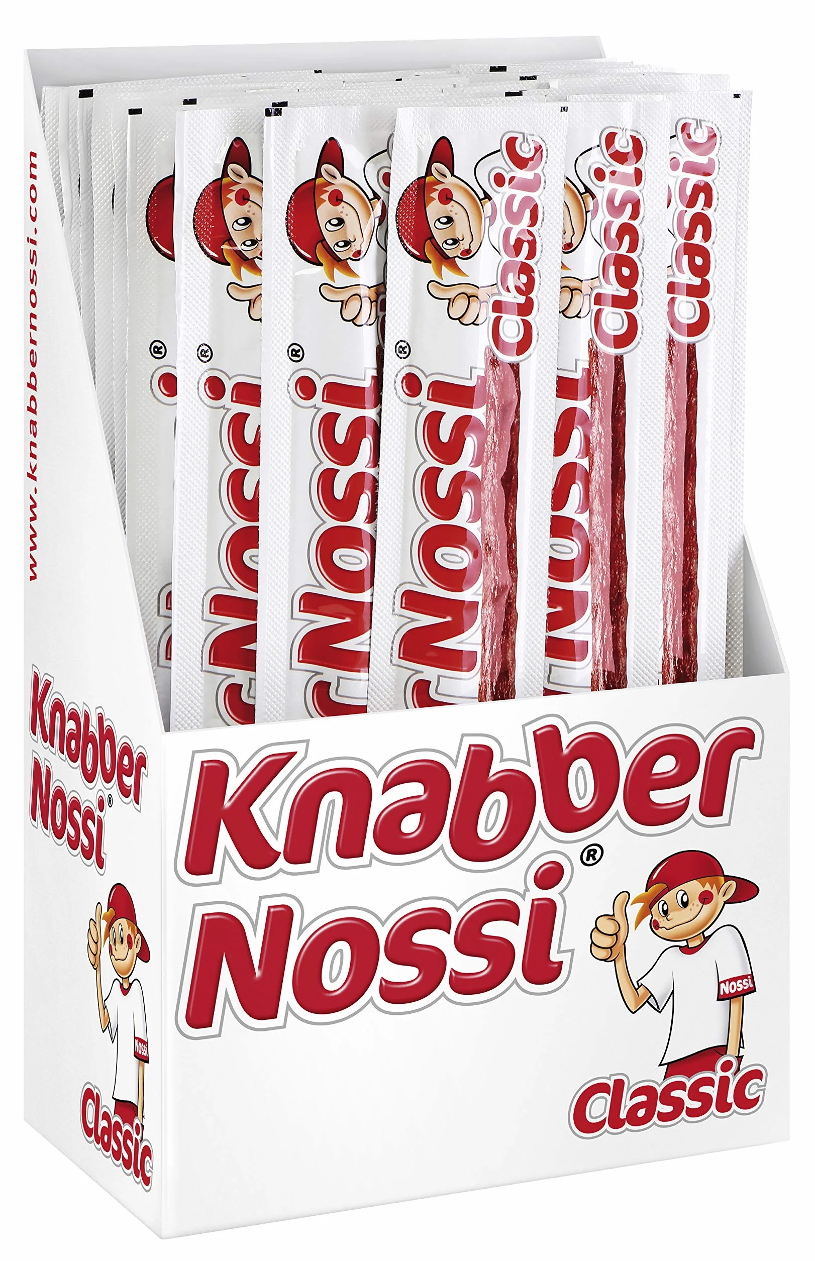 Knabber Nossi Przekąska do kiełbasy 50 sztuk 12,5 g