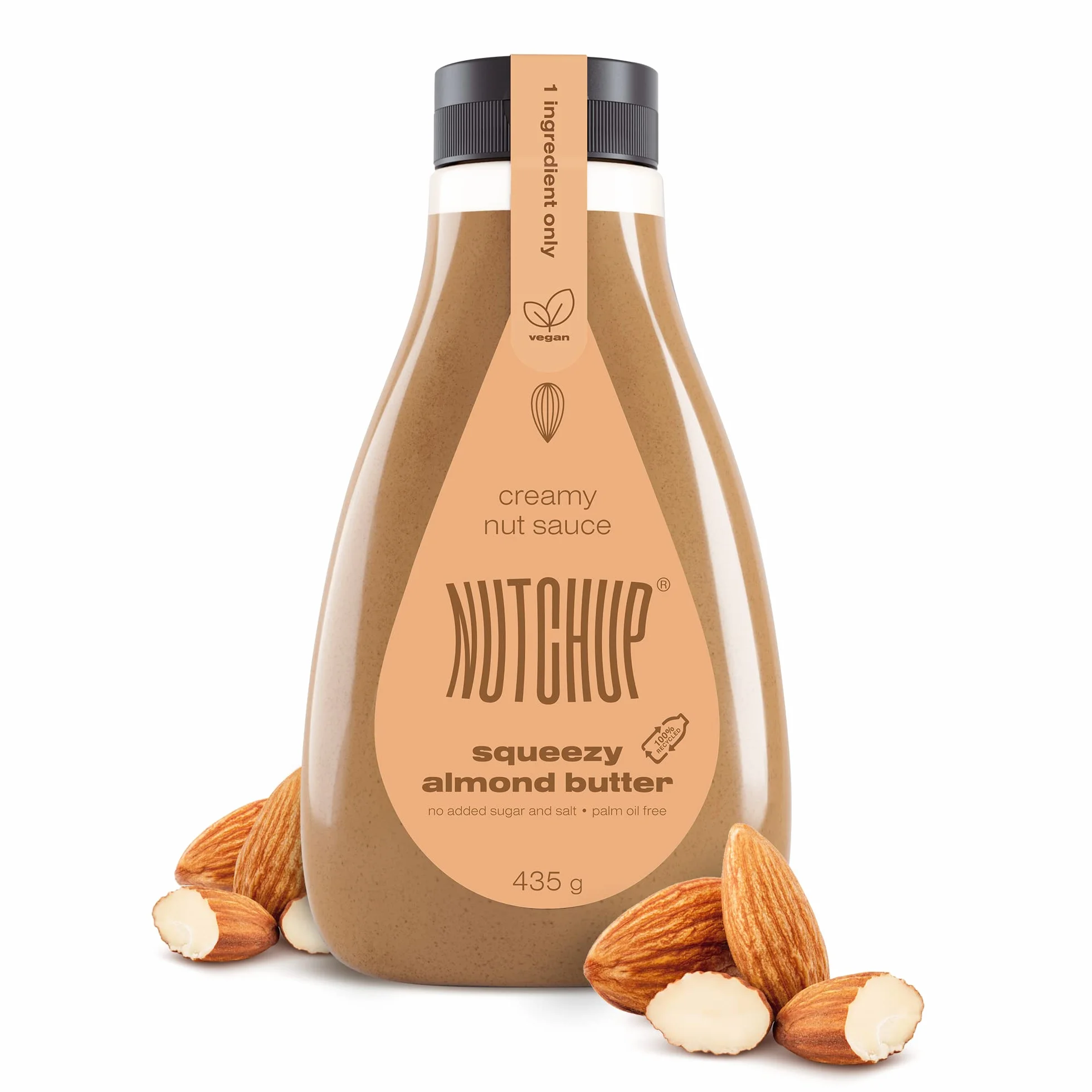 NUTCHUP Kremowa polewa migdałowa masło migdałowe 435g