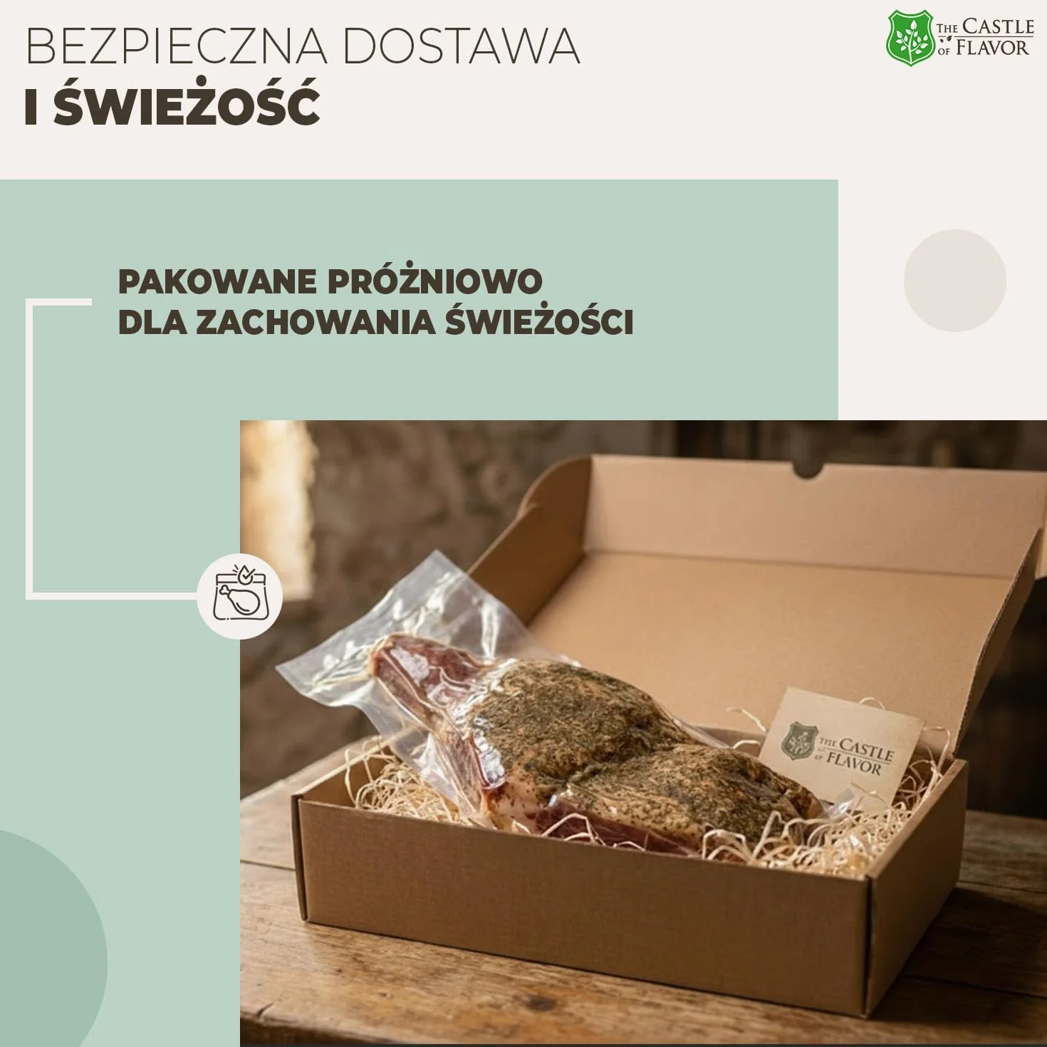 Dojrzała polędwica wieprzowa "Schab Wędzony" – marynowana z ziołami i tradycyjnie wędzona – delikatna wieprzowina – bez dodatków – 3x350 g