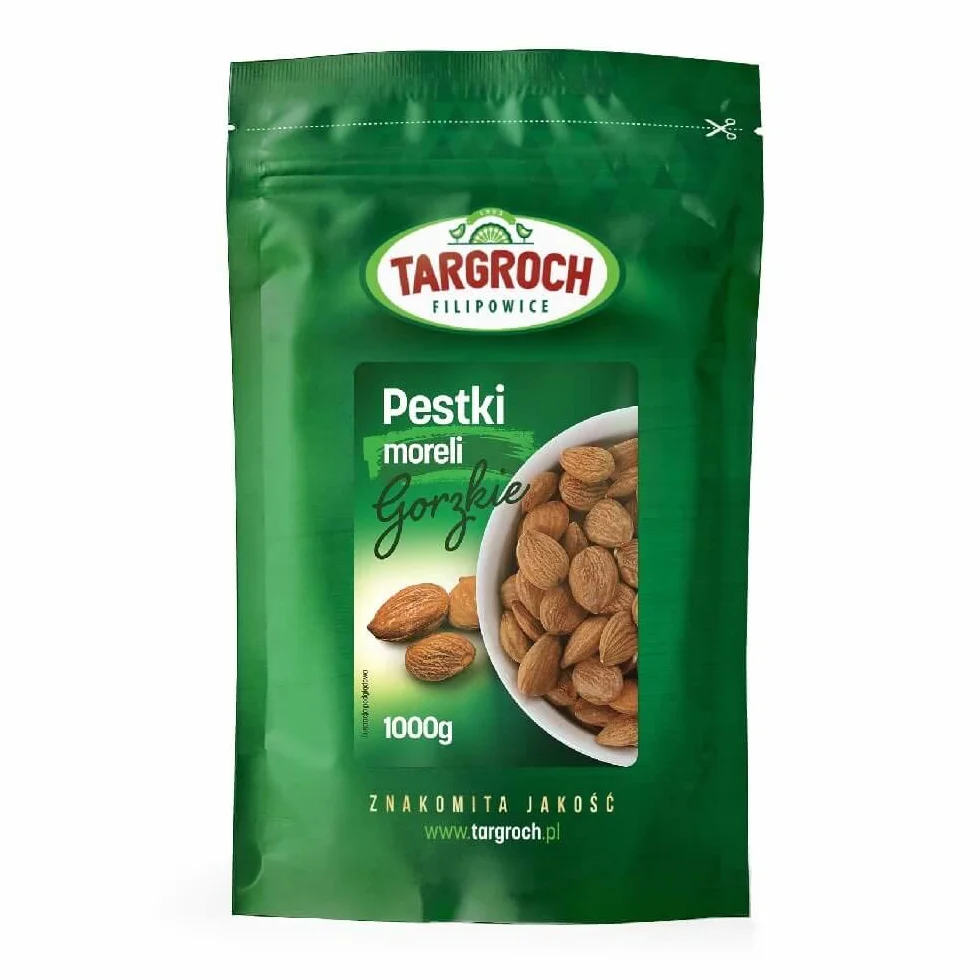 Pestki moreli gorzkiej łuskane 1000g Targroch