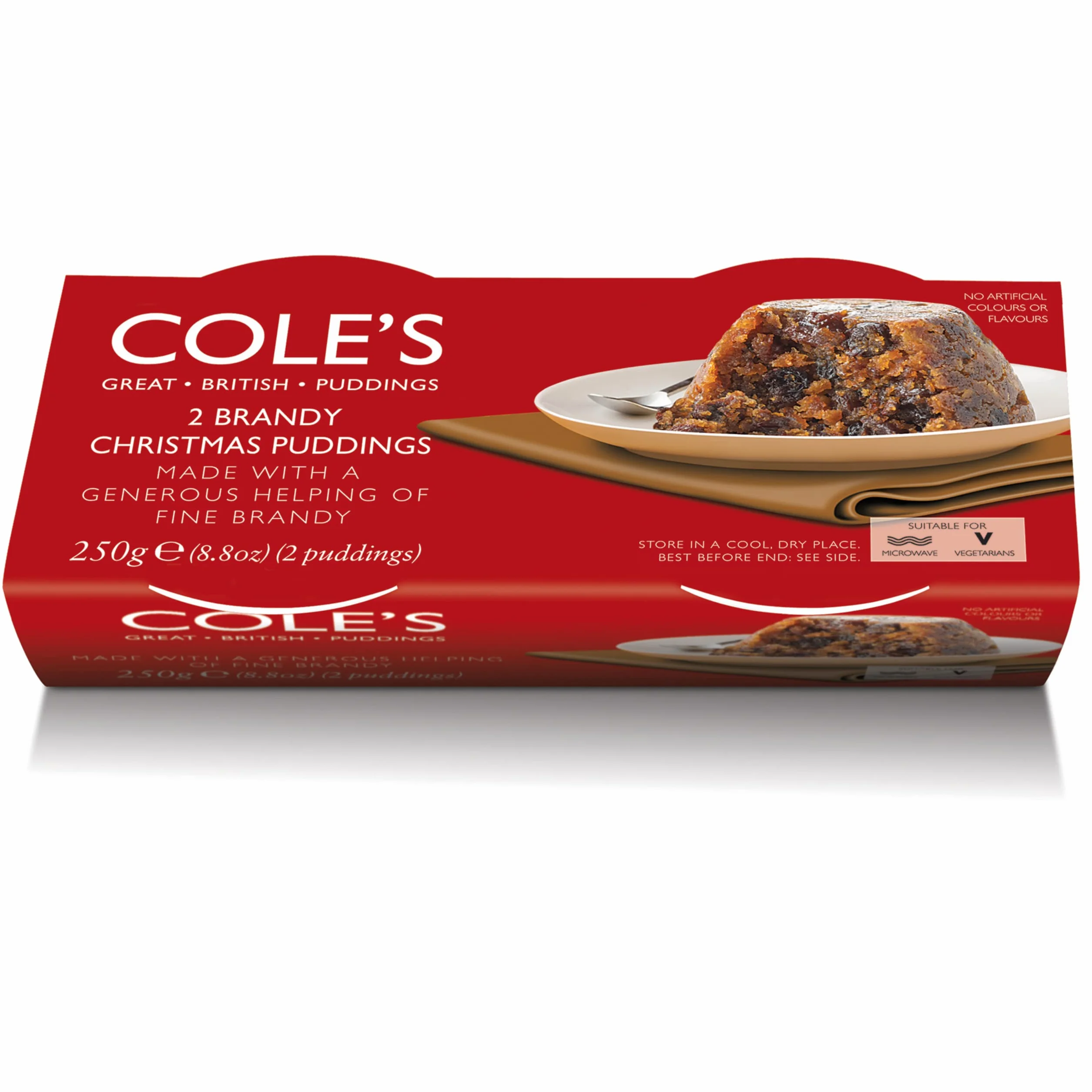 Coles Brandy świąteczny pudding 2 x 125 g