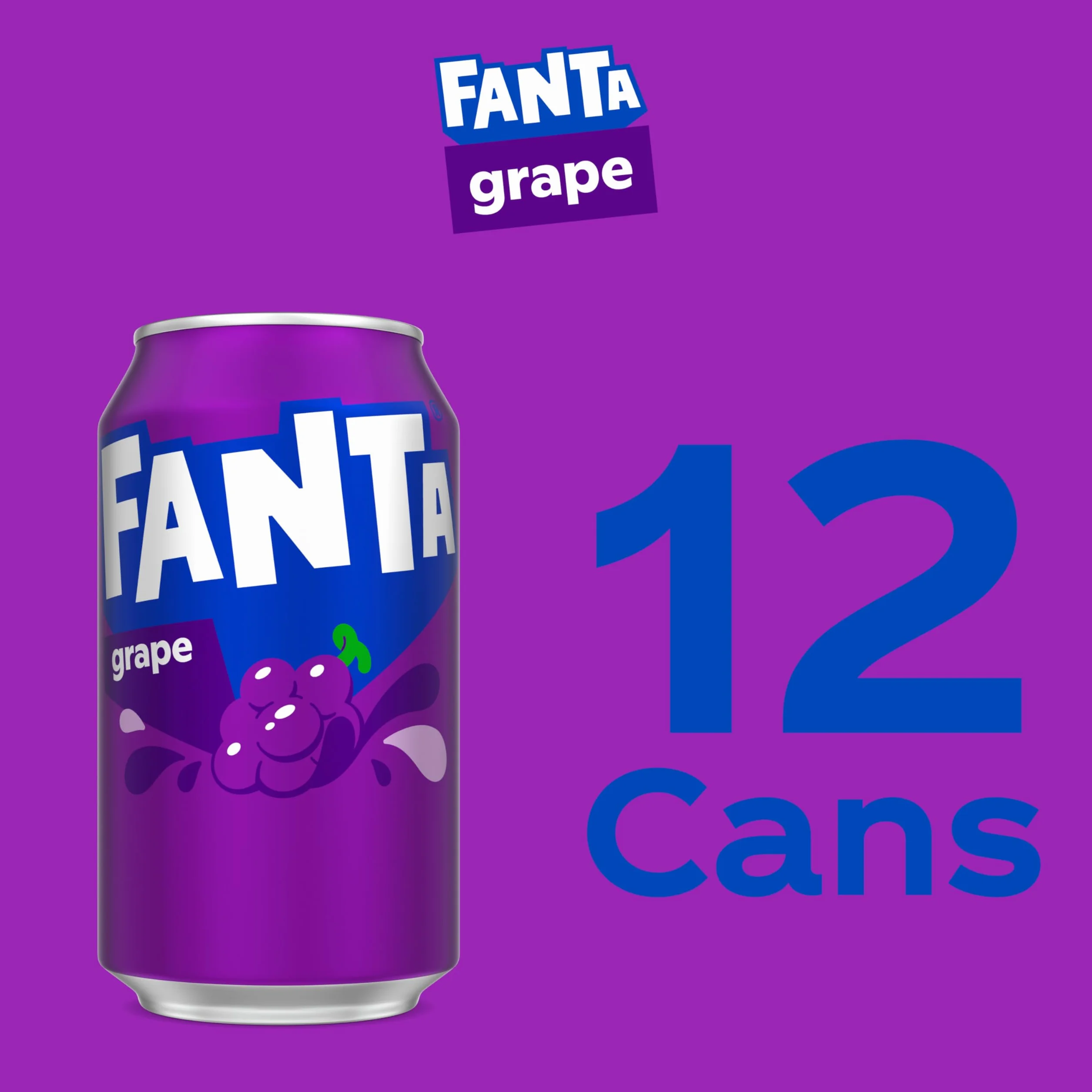 Fanta Grape 12 uncji (355 ml) - 24 opakowania