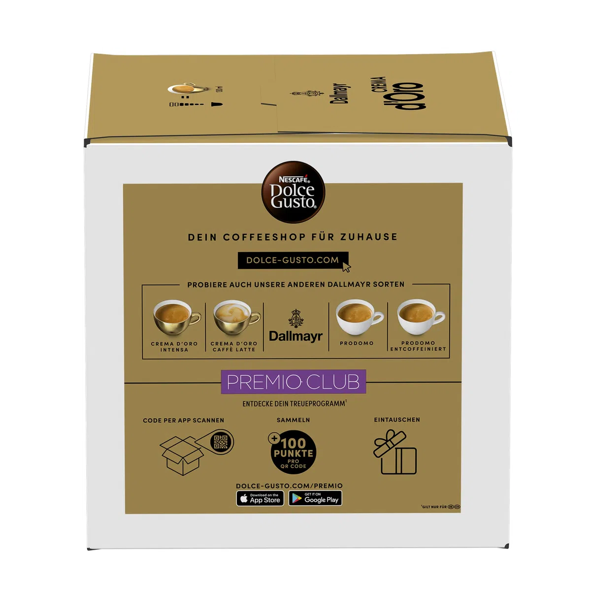 NESCAFÉ Dolce Gusto Dallmayr Crema d'Oro | 48 kapsułek do kawy | 100% ziaren arabskiej | delikatny krem i pełny aromat | szybkie przygotowanie | kapsułek z zamknięciem aromatyzującym | 3 sztuki (3 x 16 kapsułek)