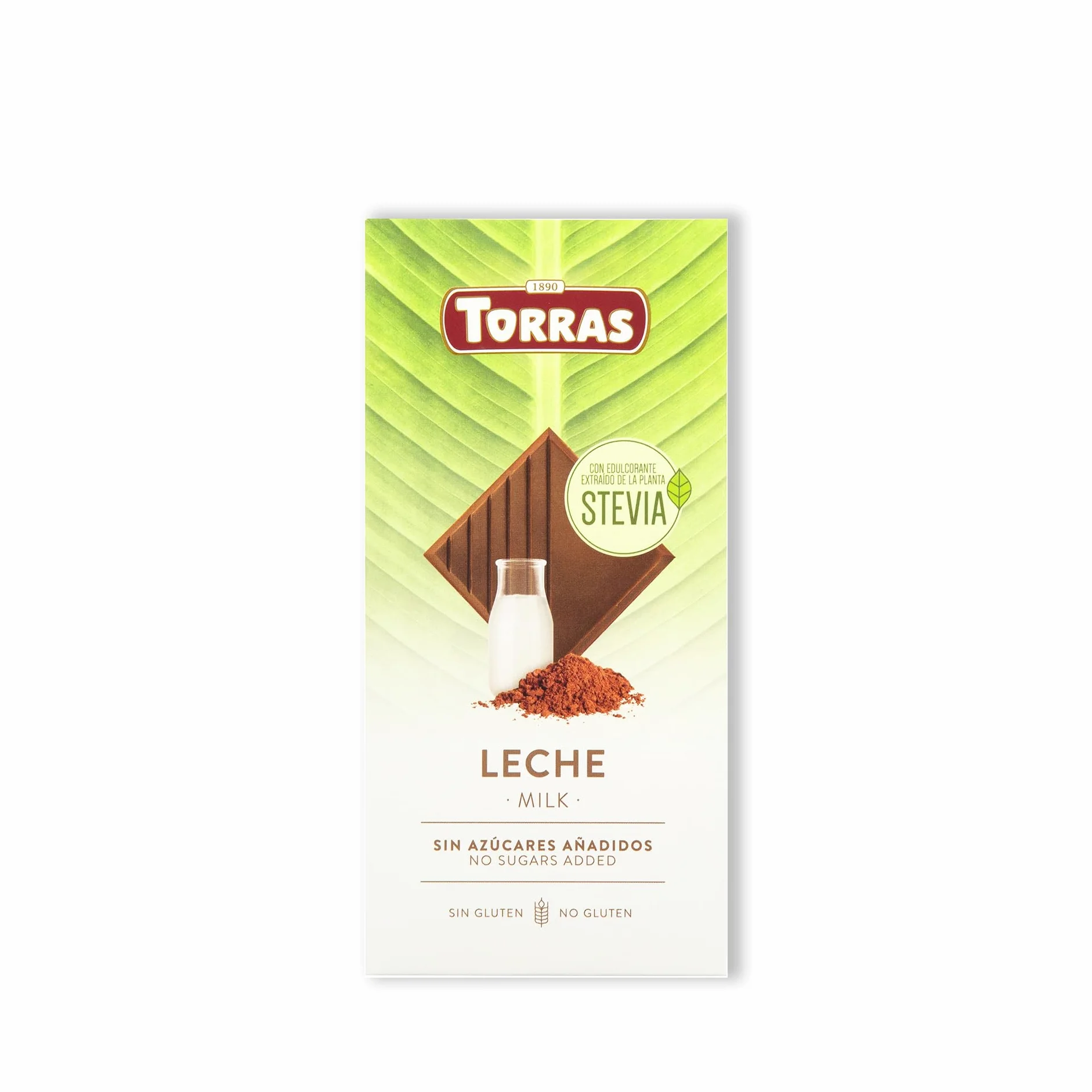 Torras Czekolada mleczna bez cukru bezglutenowa 100 g Stevia