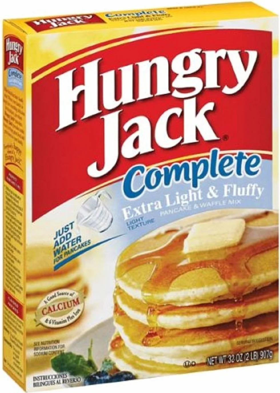 Hungry Jack Kompletne bardzo lekkie i puszyste naleśniki i gofry pudełko 907 g