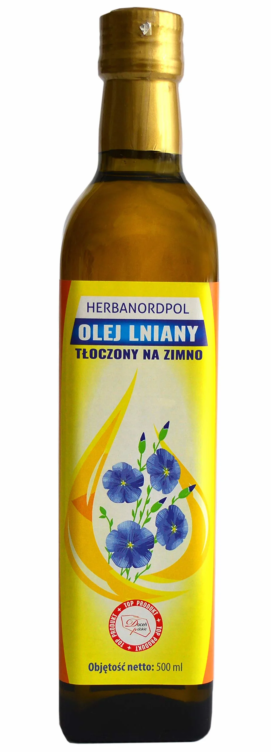 Olej Lniany Tłoczony na Zimno Budwigowy 1L