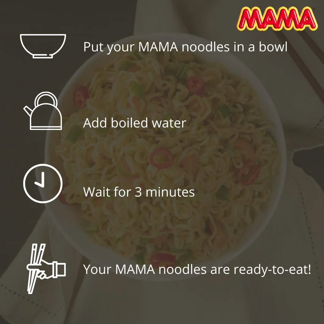 Zupa z makaronem wieprzowym mama kartonowa 30x55g Tajlandia