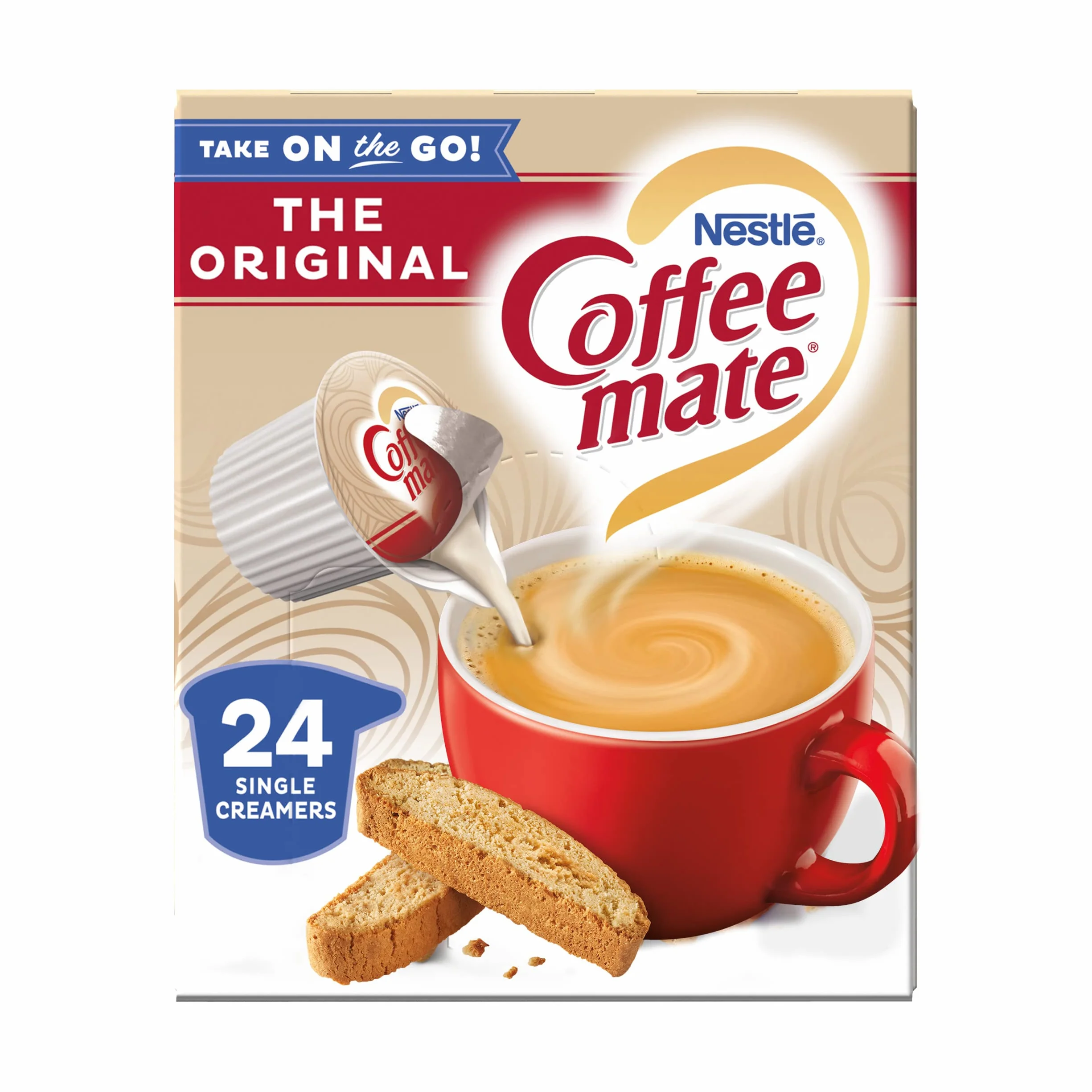 Coffee-mate Coffee Creamer Liquid Singles, oryginalny, 24 liczba (opakowanie 4 szt.)