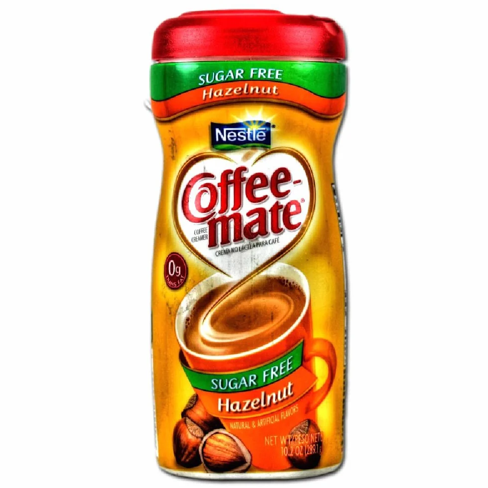 Nestle Coffee-Mate Hazelnut Sugar Free, 1 opakowanie (1 x puszka 289 g)