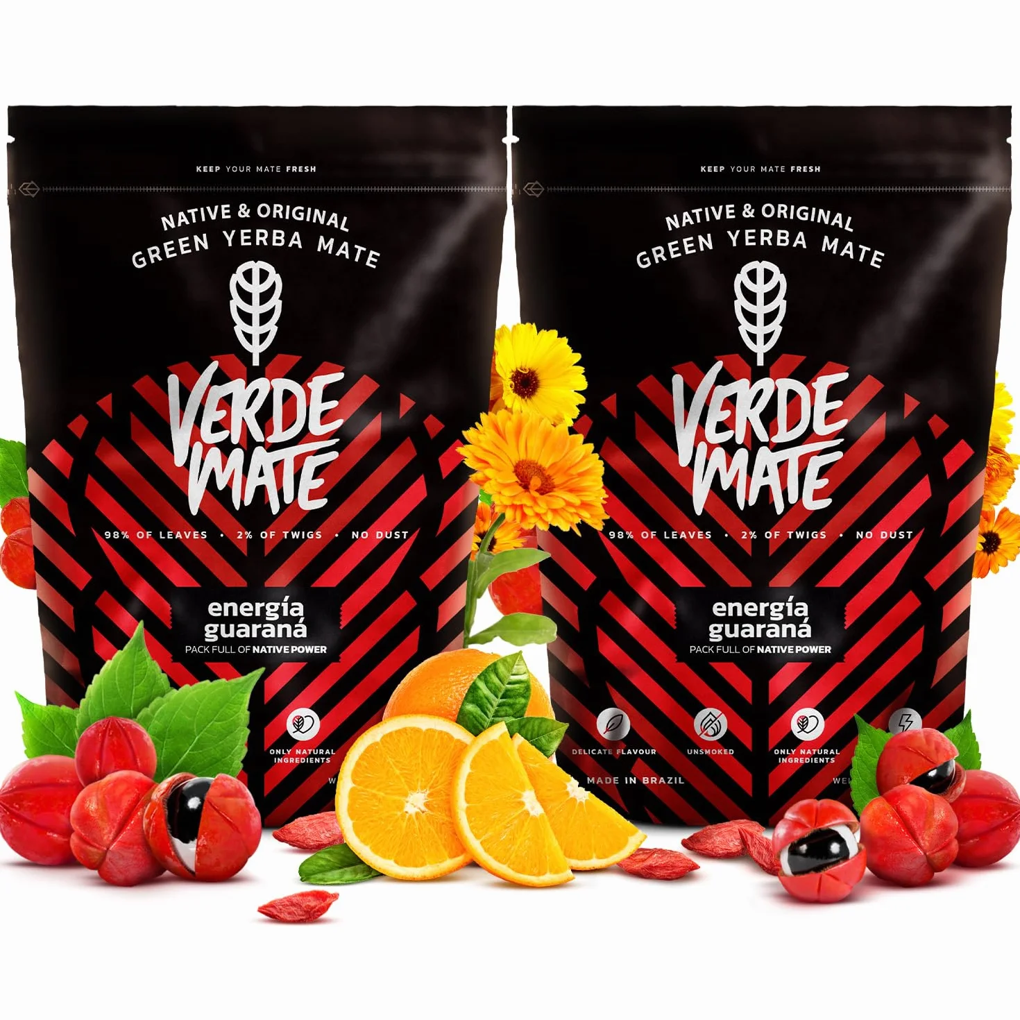 Yerba Mate Verde Mate Green Energia Guarana 1000g Pobudzająca z Guaraną