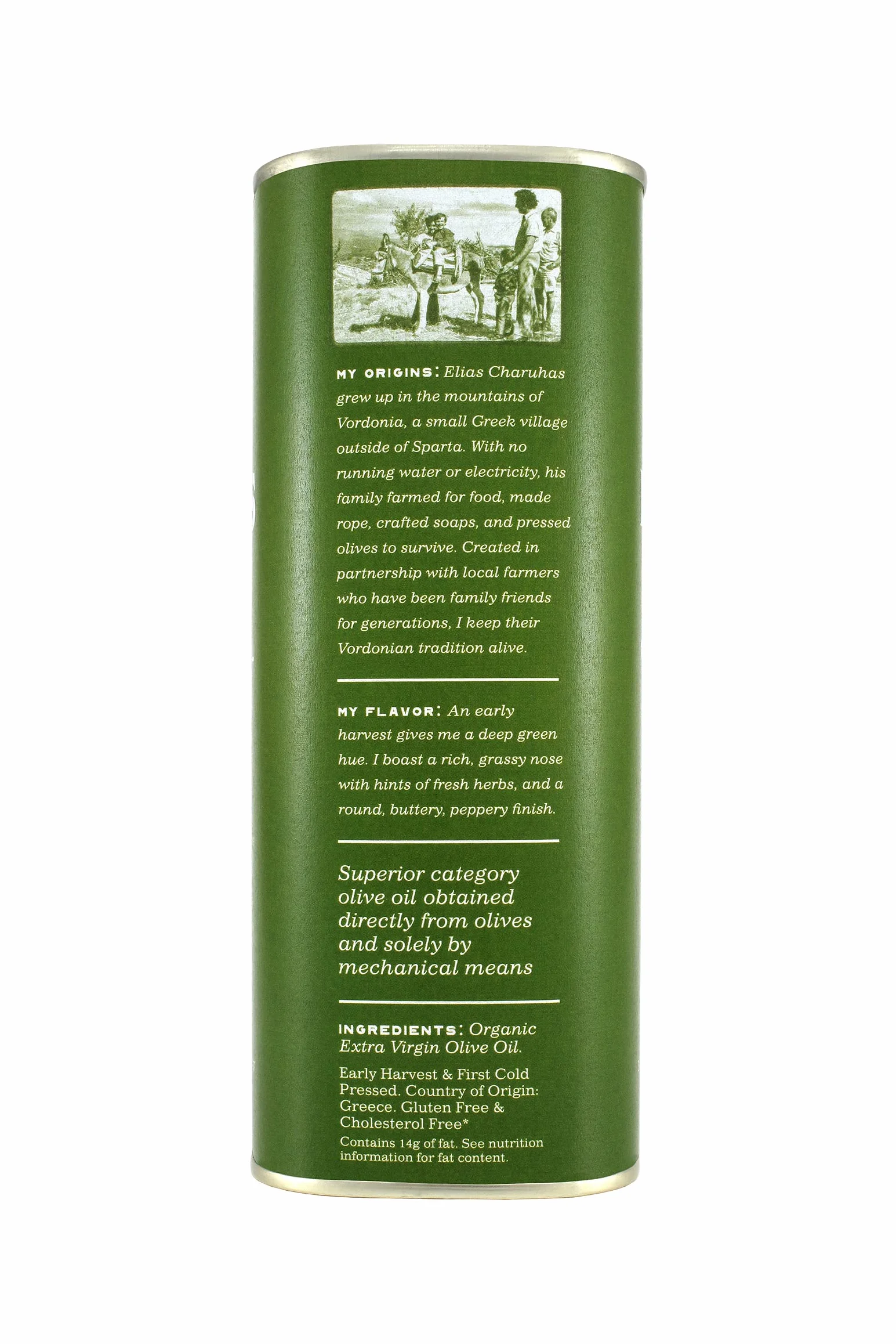 Ancient Foods BIO | Kerós Organiczna oliwa z oliwek | tłoczona na zimno | Grecka oliwa z oliwek pierwszego tłoczenia | Wysoka zawartość fenoli | 1000-letnie drzewa | Tradycyjny zbiór ręczny | 1 Litra