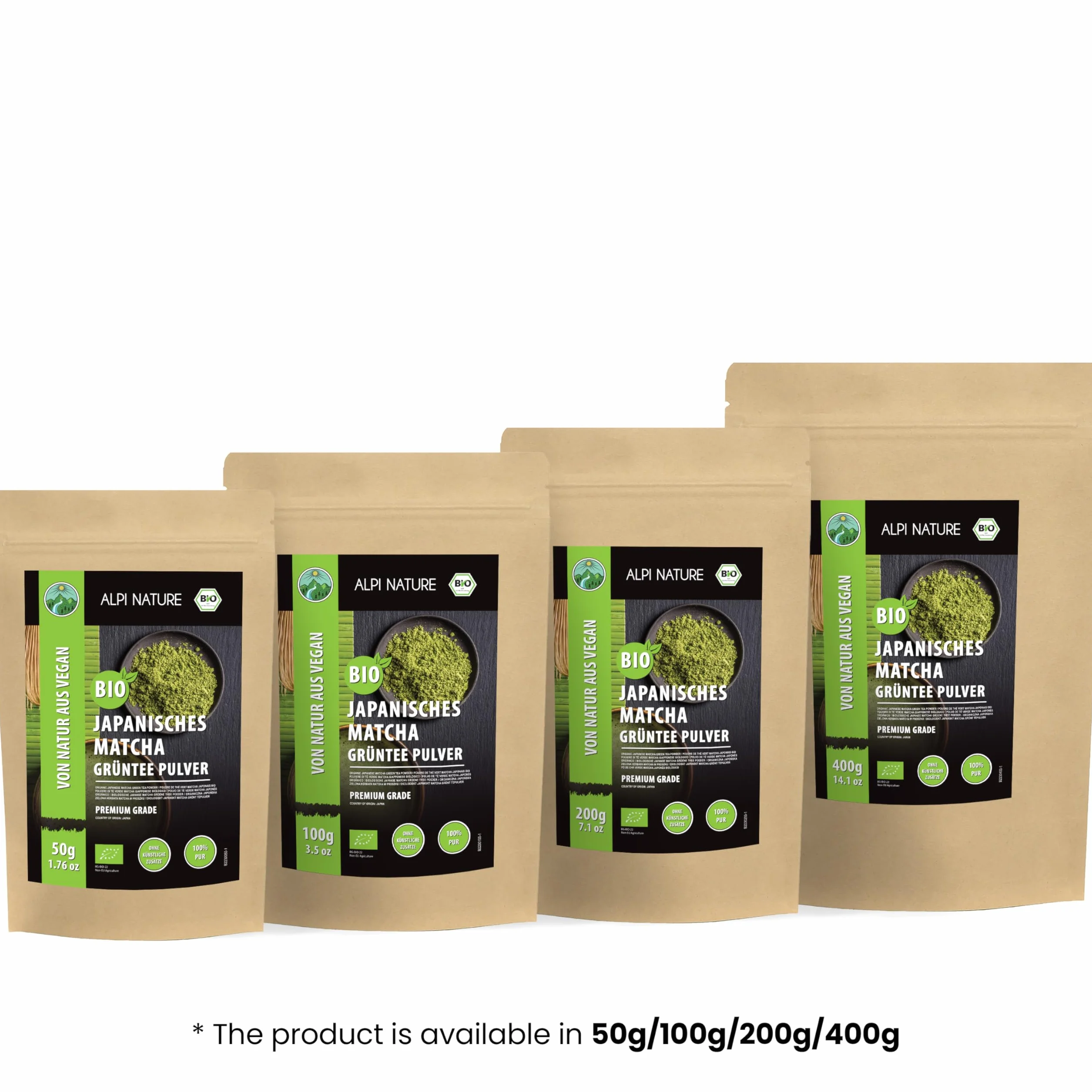 Matcha w Proszku 200g Japońska Zielona Herbata Klasy Premium Naturalna