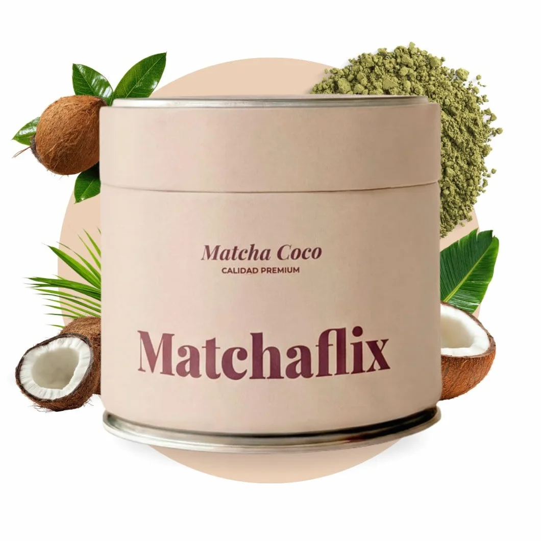 Matchaflix | Premium Matcha Kokosowa | Herbata w Proszku | Matcha w Proszku | 100g.