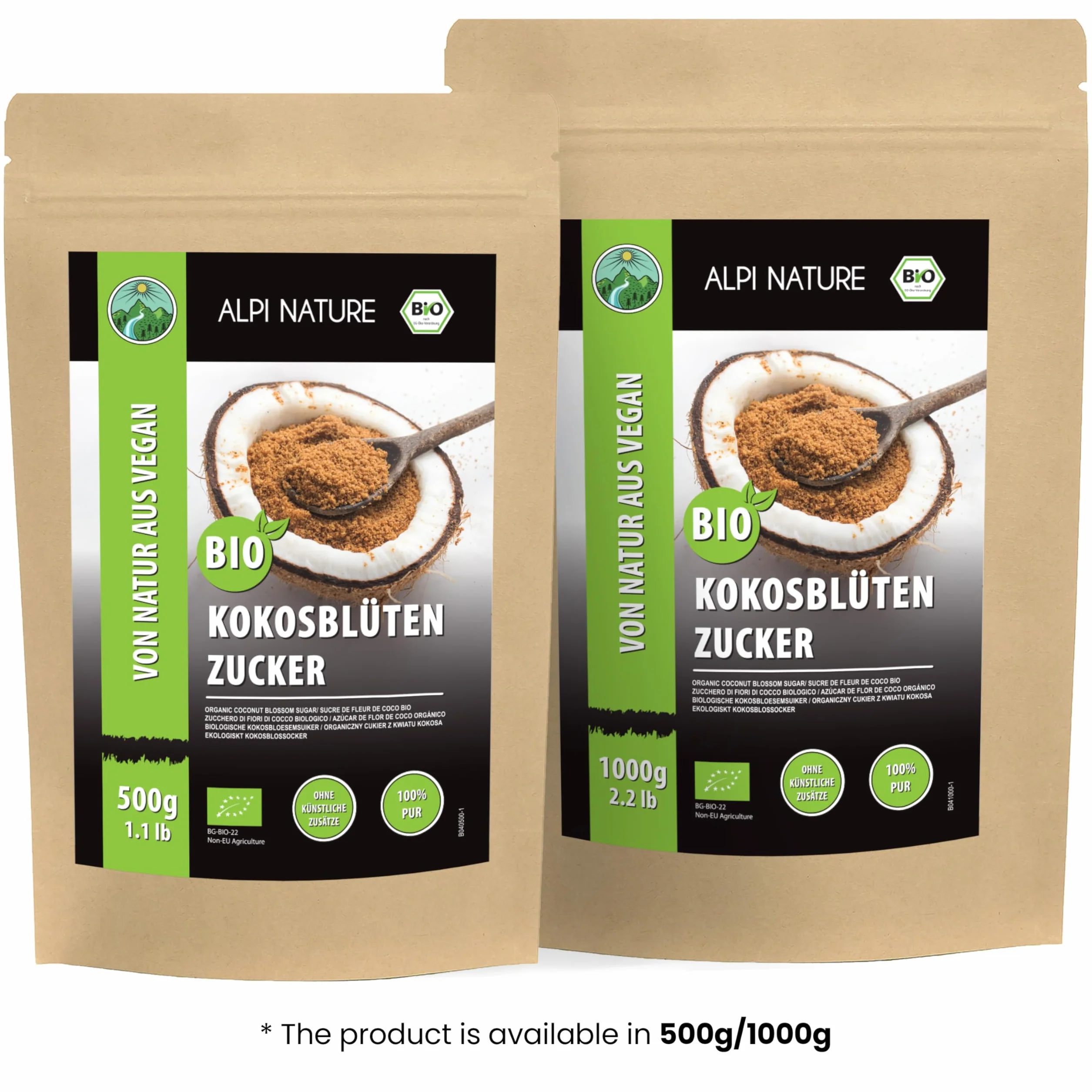 Alpi Nature Ekologiczny Nierafinowany Cukier Kokosowy 500g