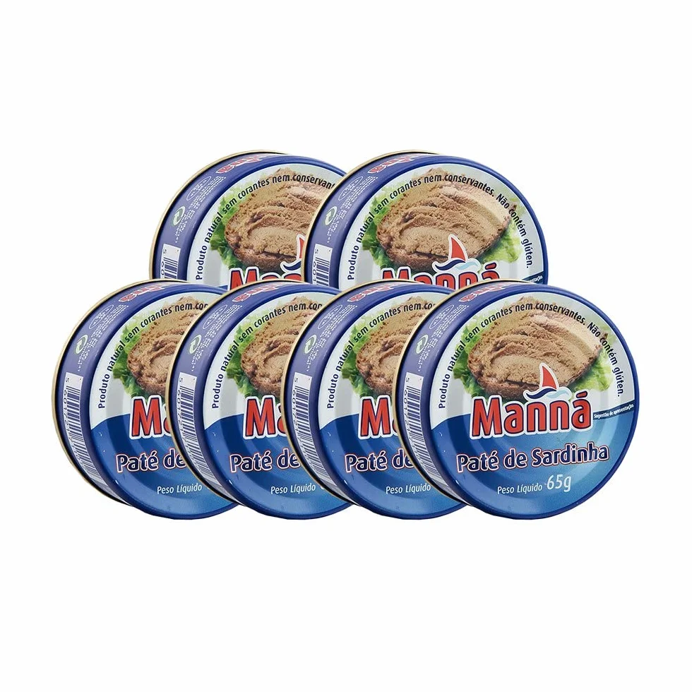 Manná Paté de Sardinha Pasta z Sardynek z Portugalii, 6-pak (6 x 65 g) Manná Paté de Sardinha Pasta z Sardynek z Portugalii, 6-pak (6 x 65 g)