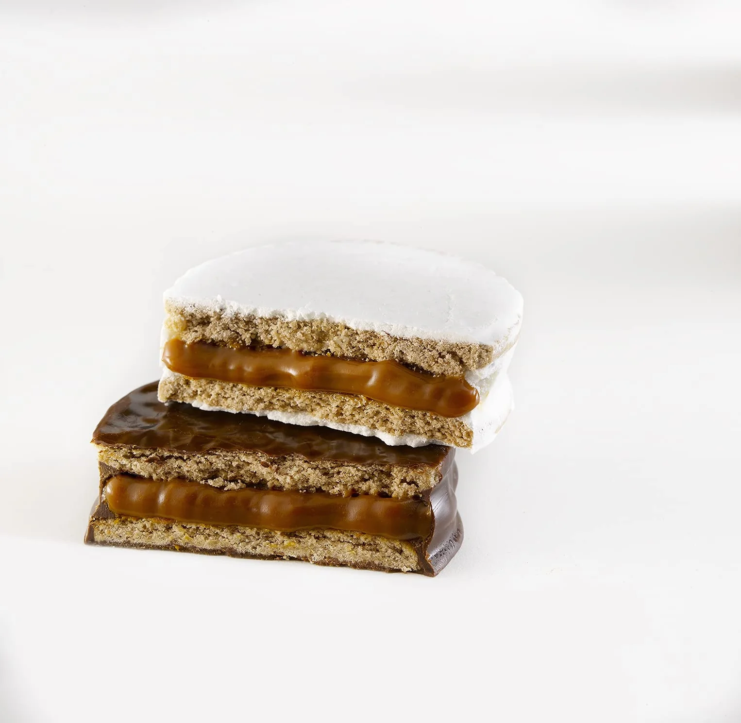 Havanna | Alfajores Mieszane z Czekoladą i Bezą | Ciastka z Nadzieniem z Dulce de Leche w Polewie | 6 sztuk | 306g