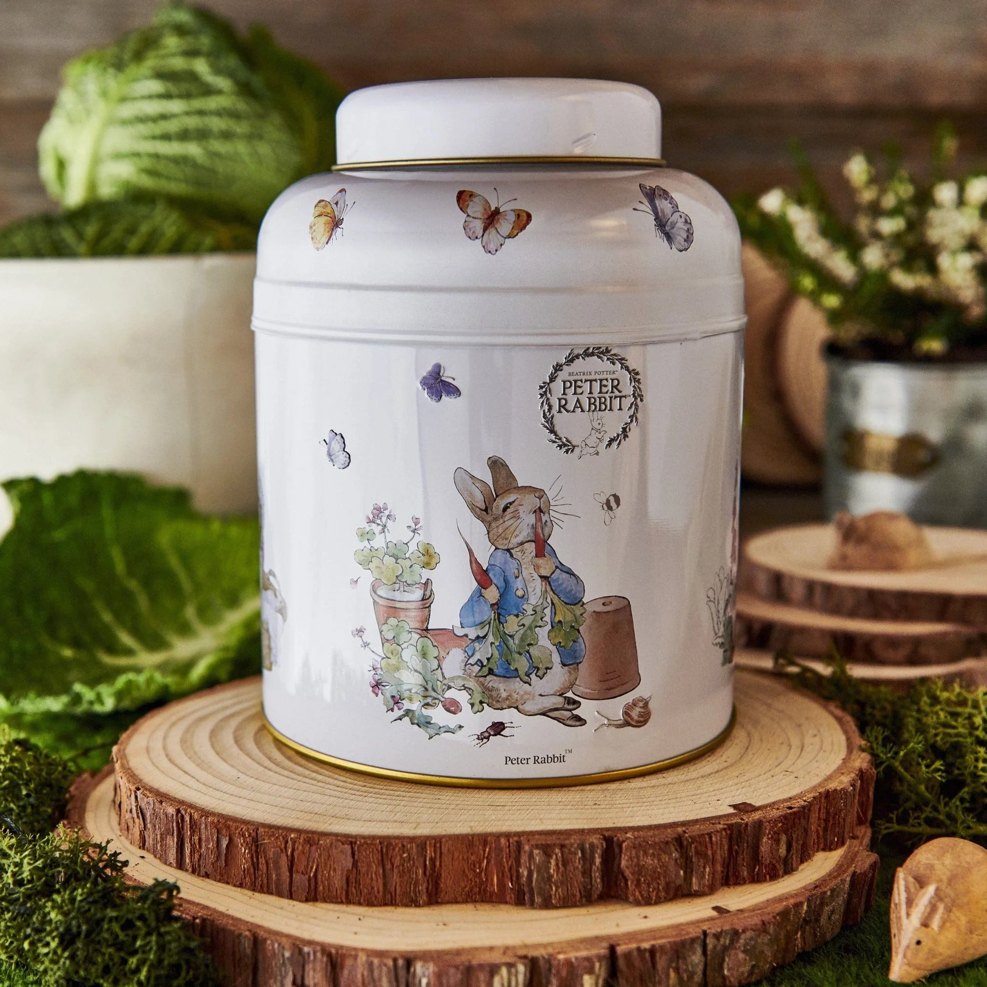 New English Teas Beatrix Potter Caddy z 80 torebkami herbaty, angielska herbata śniadaniowa, 1 szt