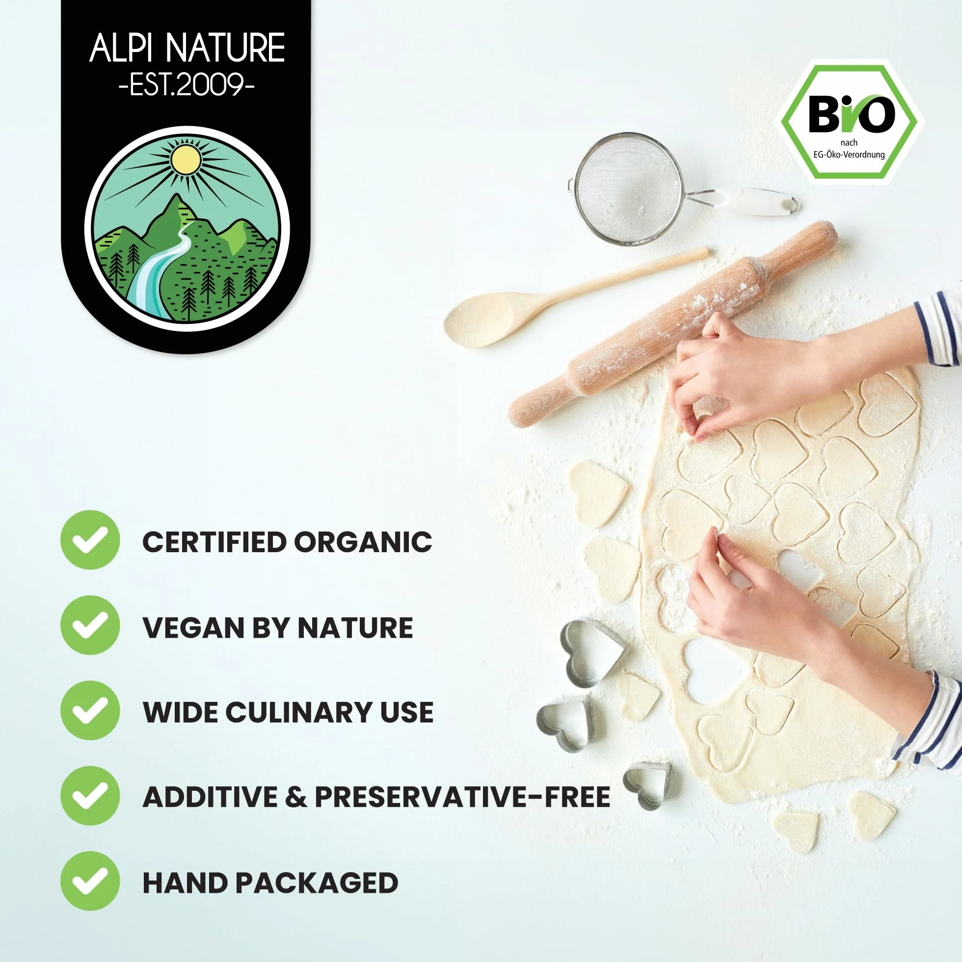 Alpi Nature Ekologiczny Nierafinowany Cukier Kokosowy 500g
