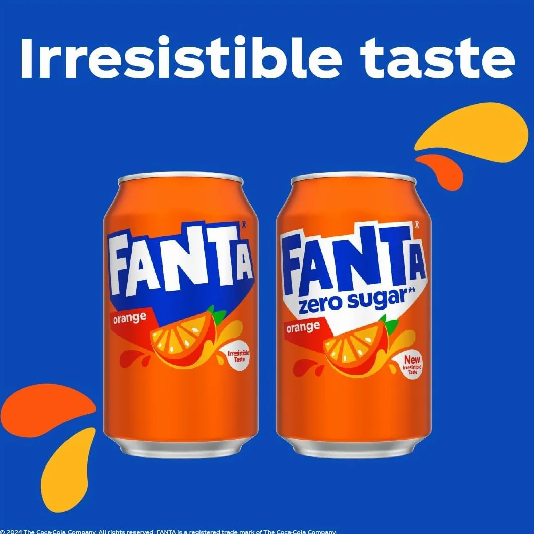 Fanta Pomarańczowa Napój Gazowany 330 ml 24 Sztuk