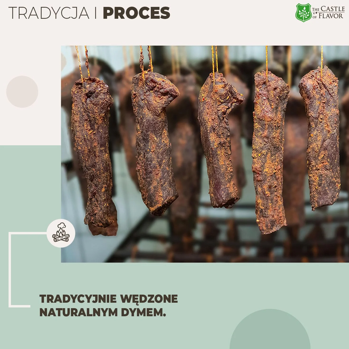 Dojrzała polędwica wieprzowa "Schab Wędzony" – marynowana z ziołami i tradycyjnie wędzona – delikatna wieprzowina – bez dodatków – 3x350 g