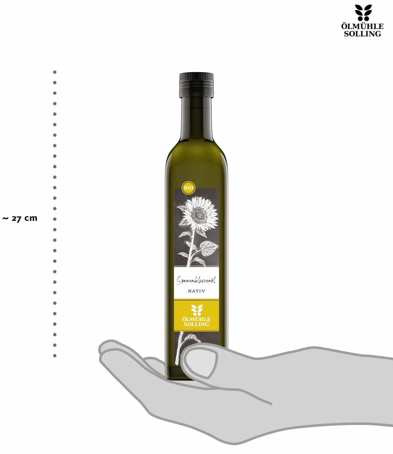 Solling Oil Mill Olej słonecznikowy 500 ml Naturland Organic